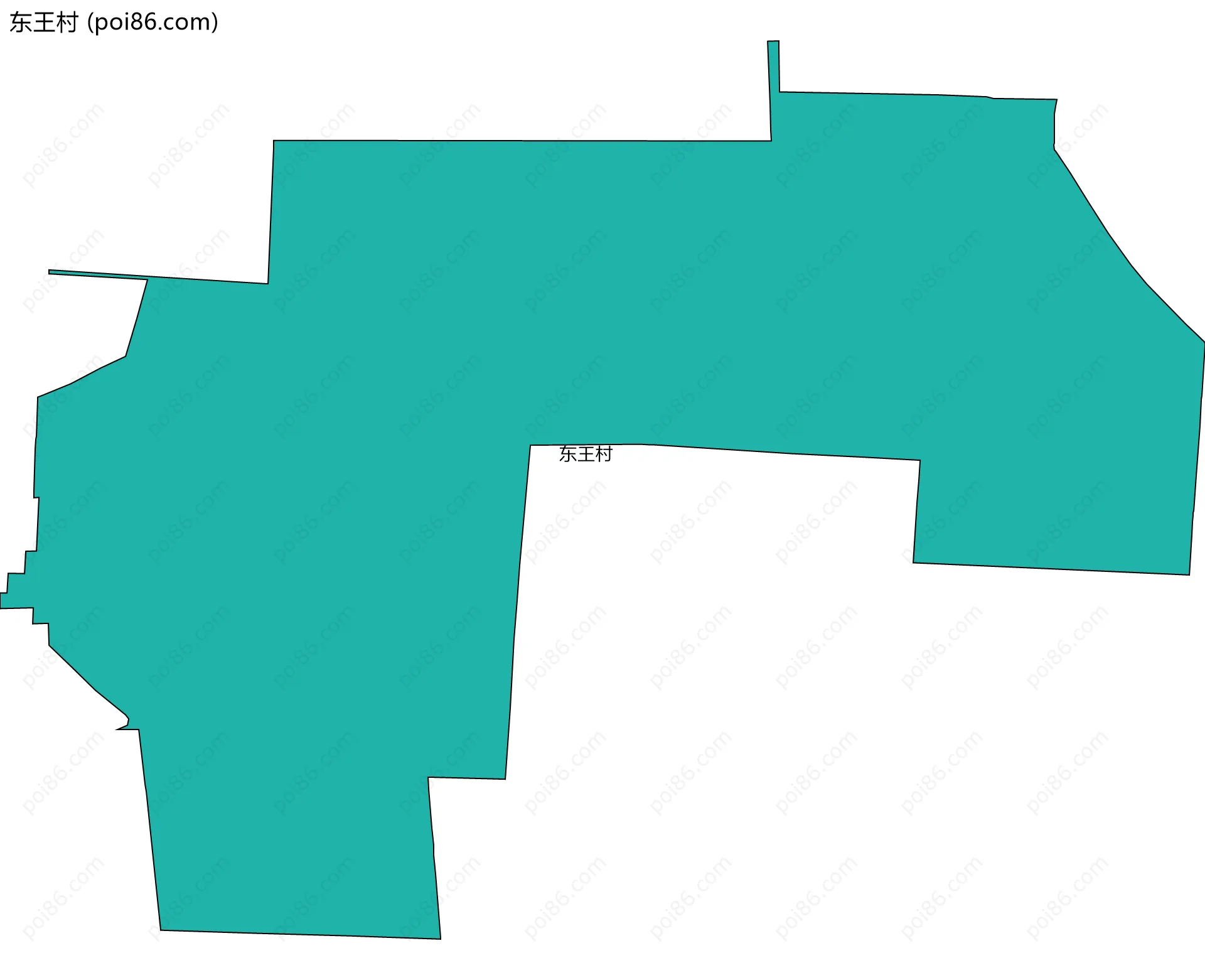东王村边界地图