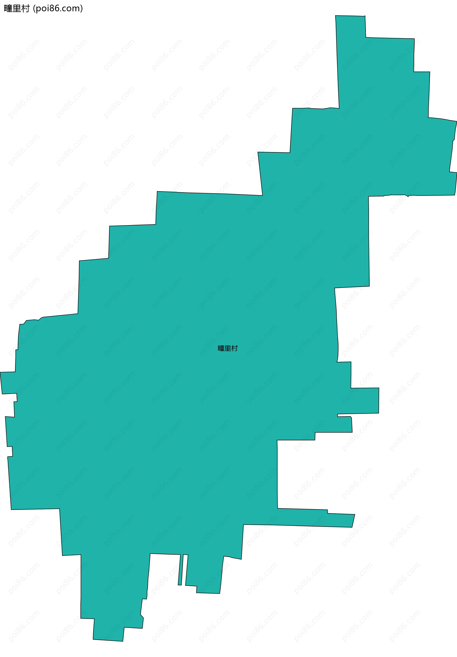 疃里村边界地图