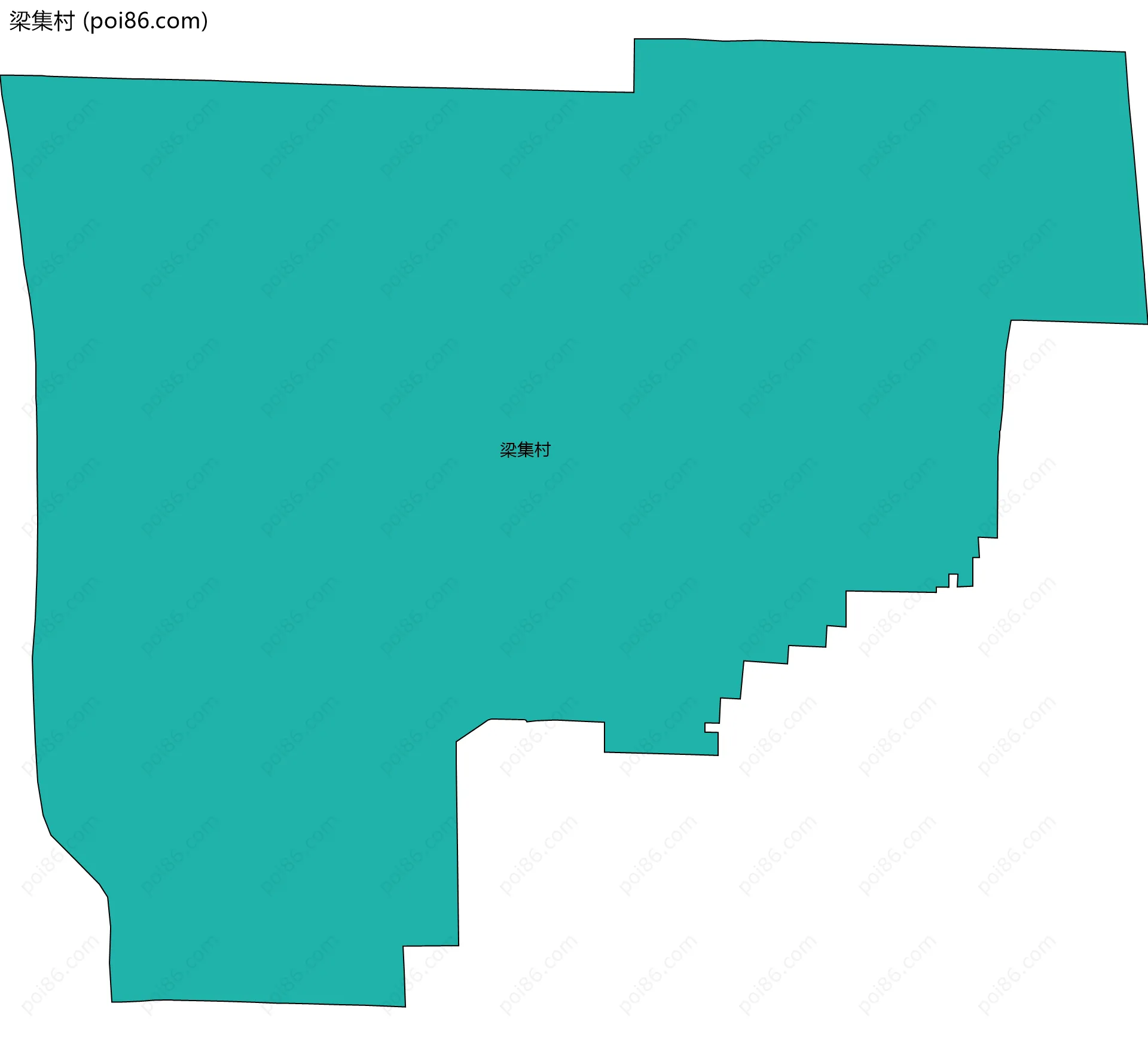 梁集村边界地图