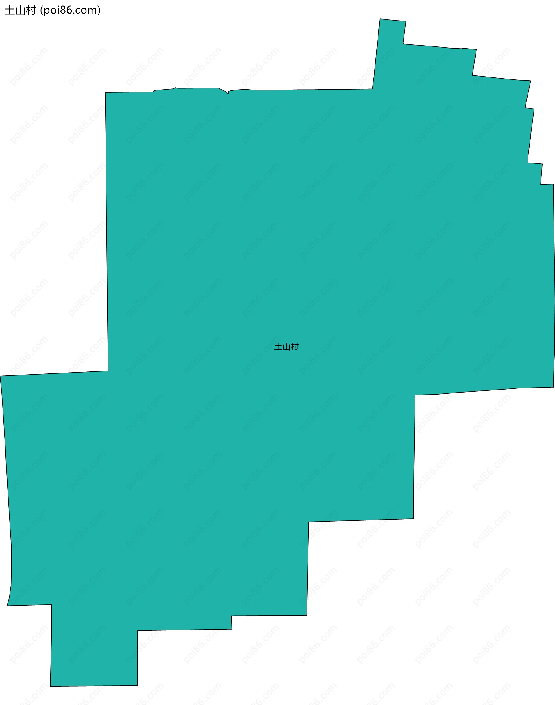 土山村边界地图