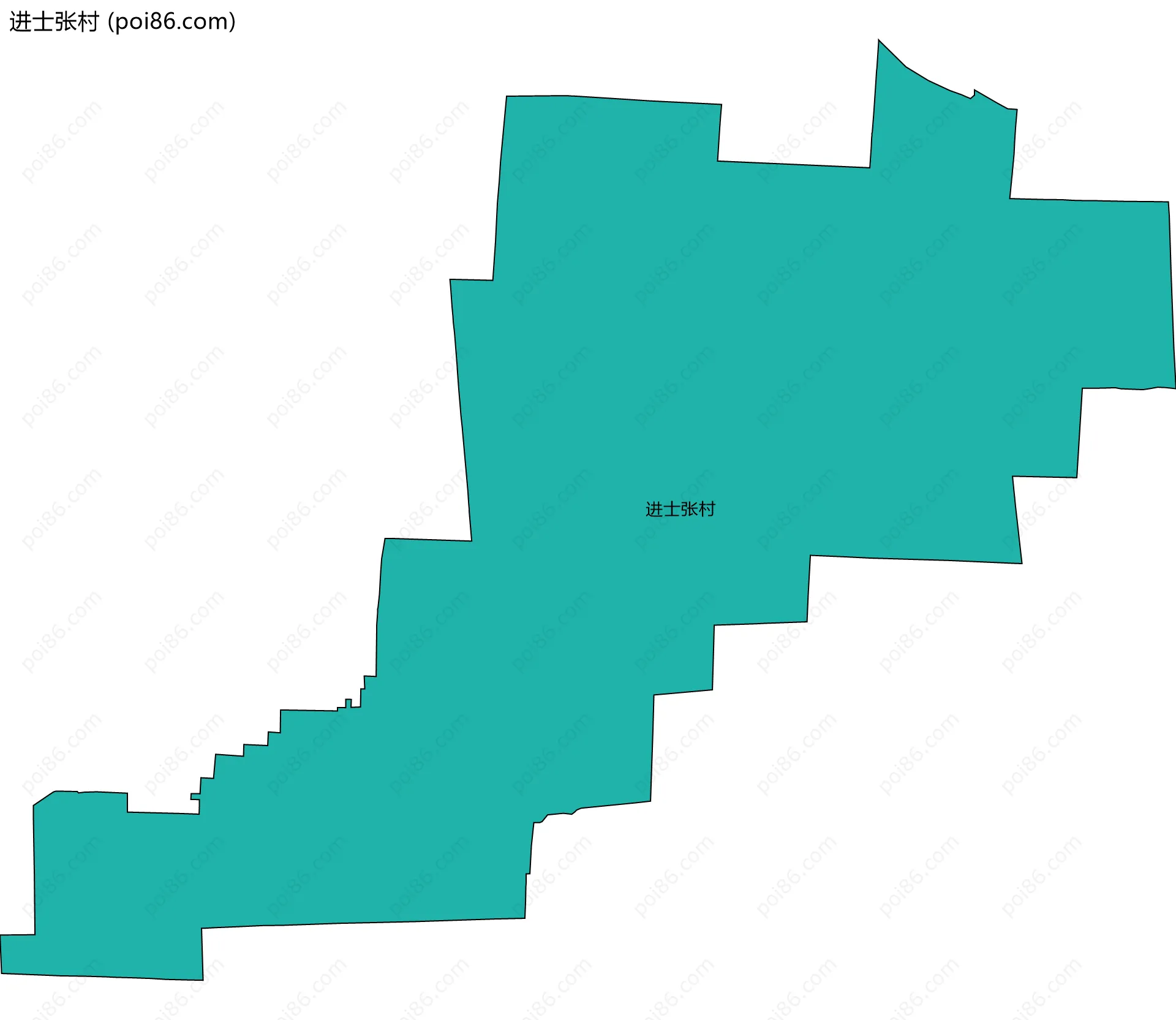 进士张村边界地图