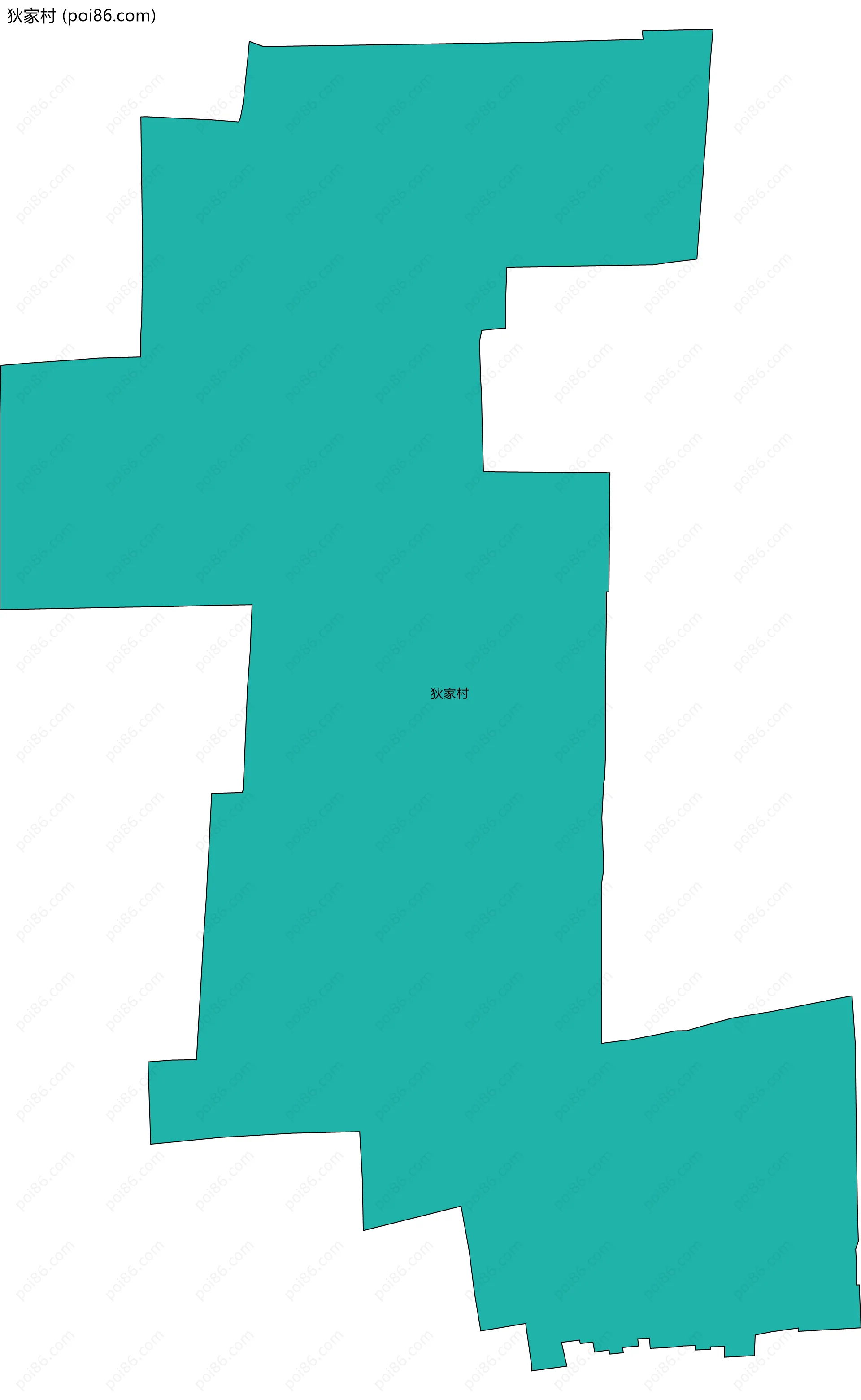 狄家村边界地图