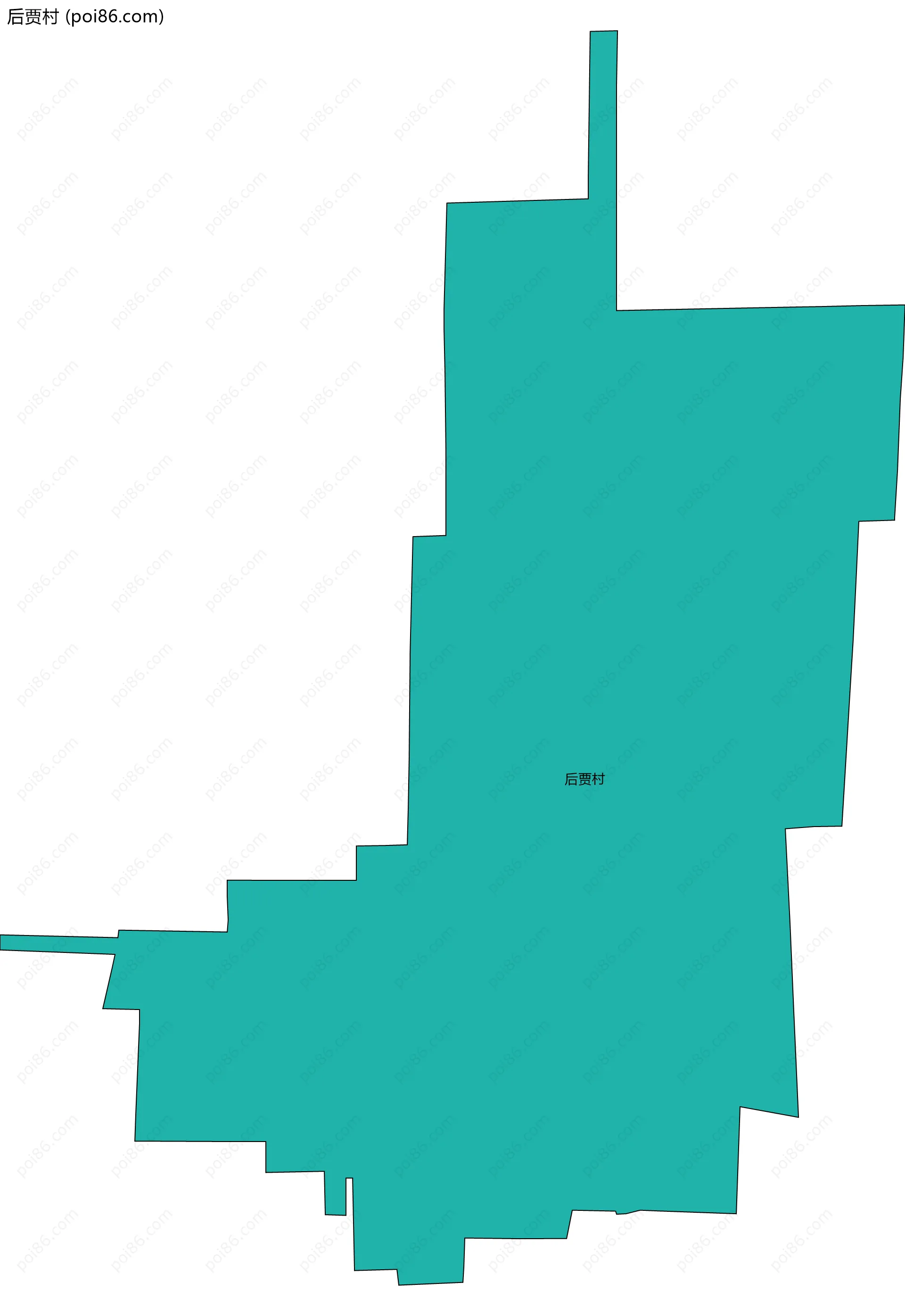 后贾村边界地图