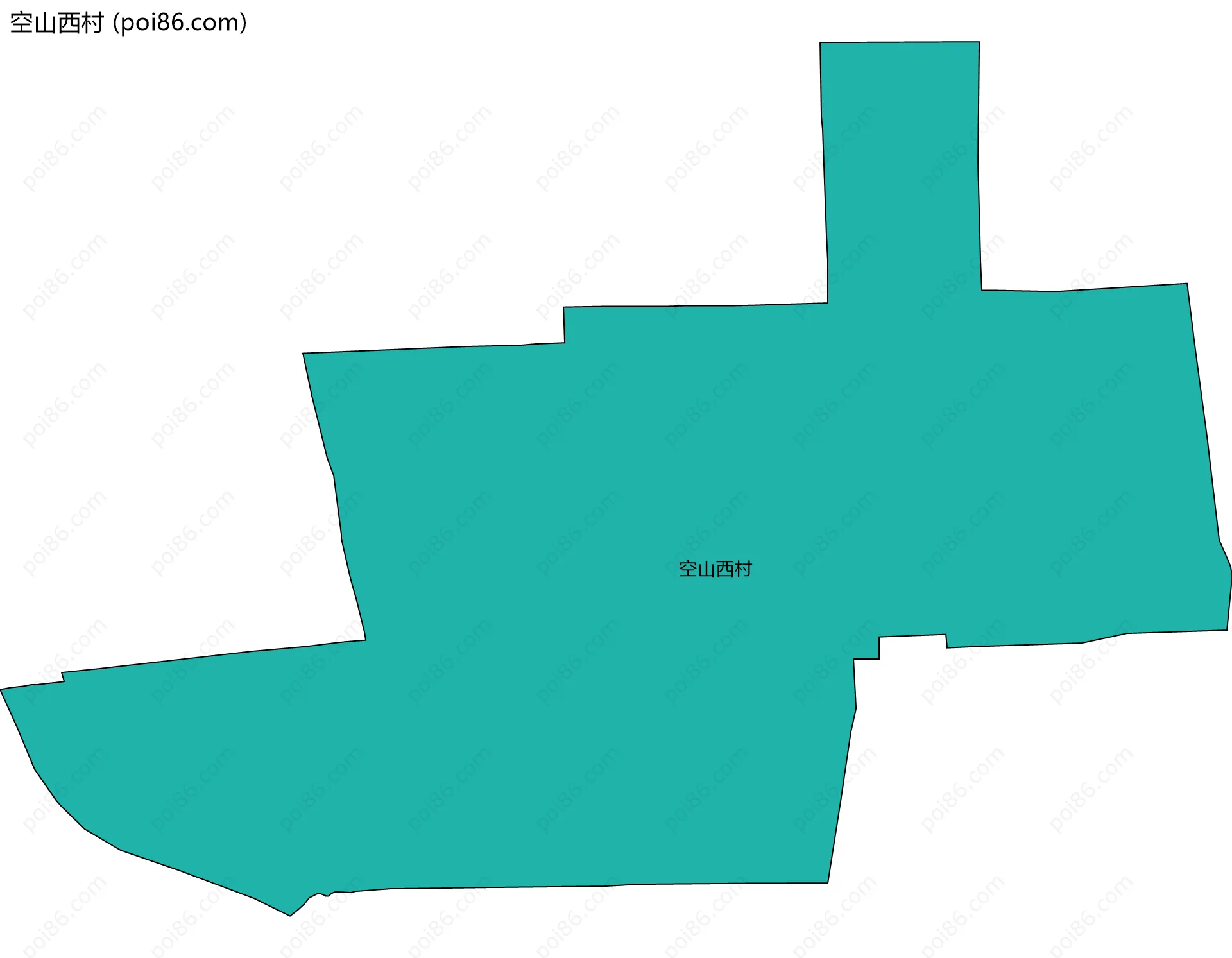 空山西村边界地图