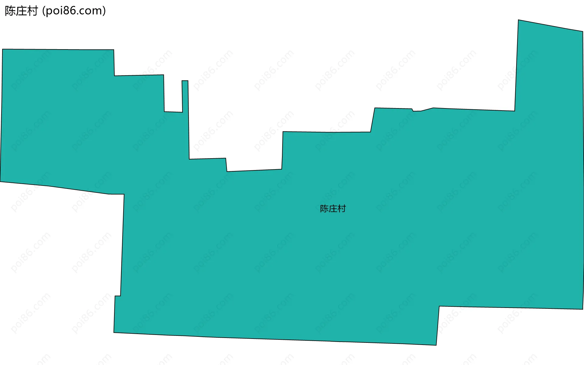 陈庄村边界地图