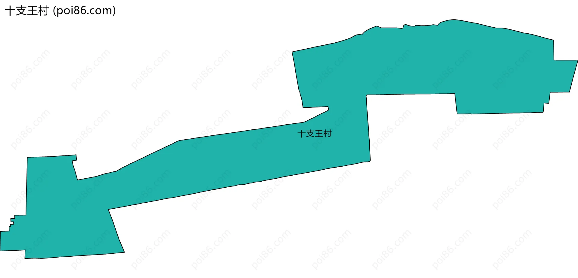 十支王村边界地图