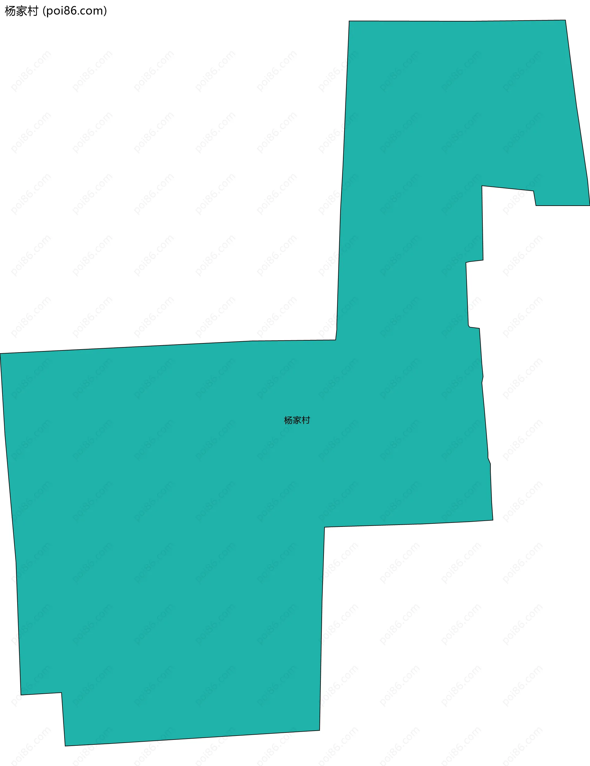 杨家村边界地图