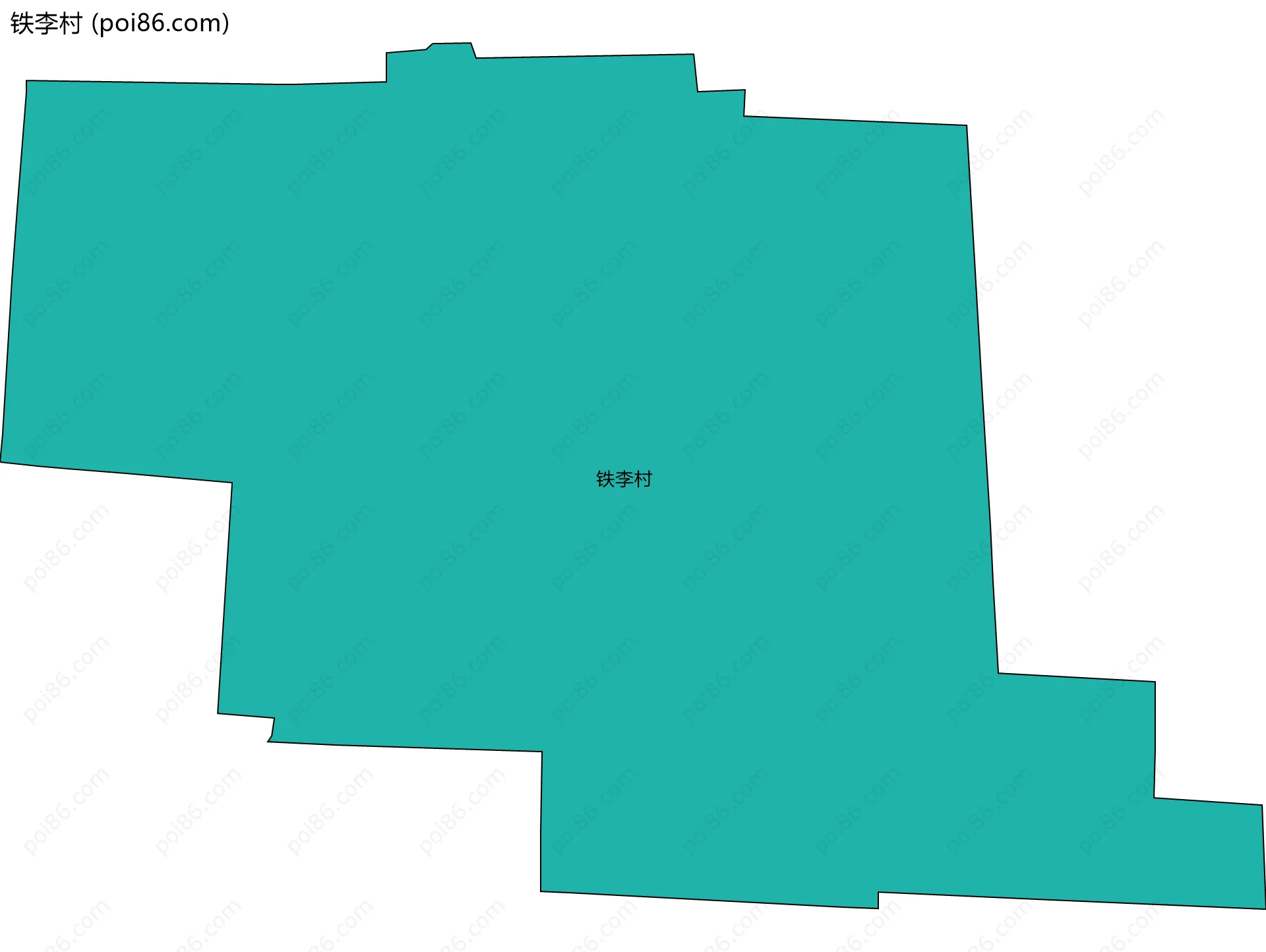 铁李村边界地图