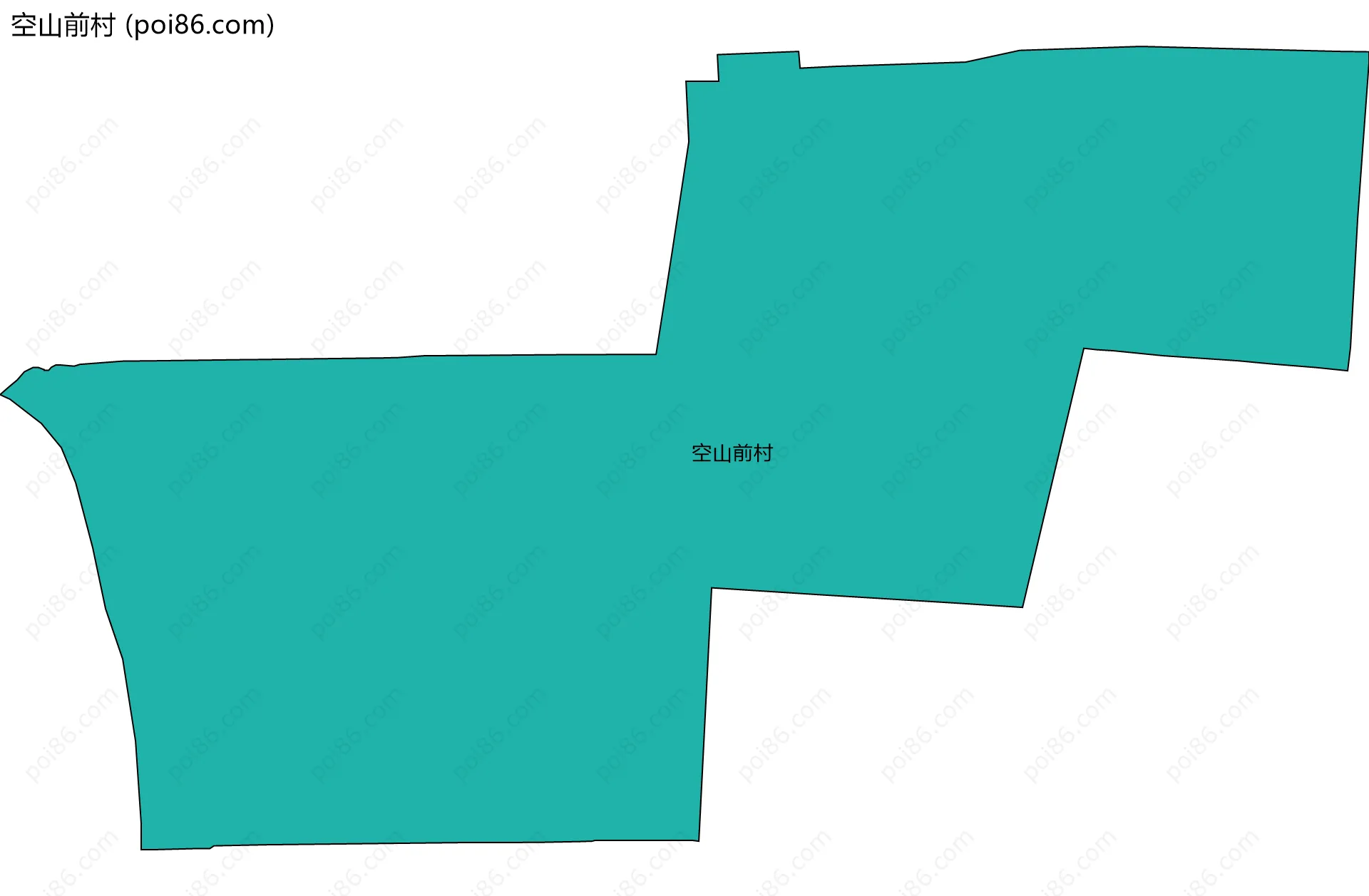 空山前村边界地图