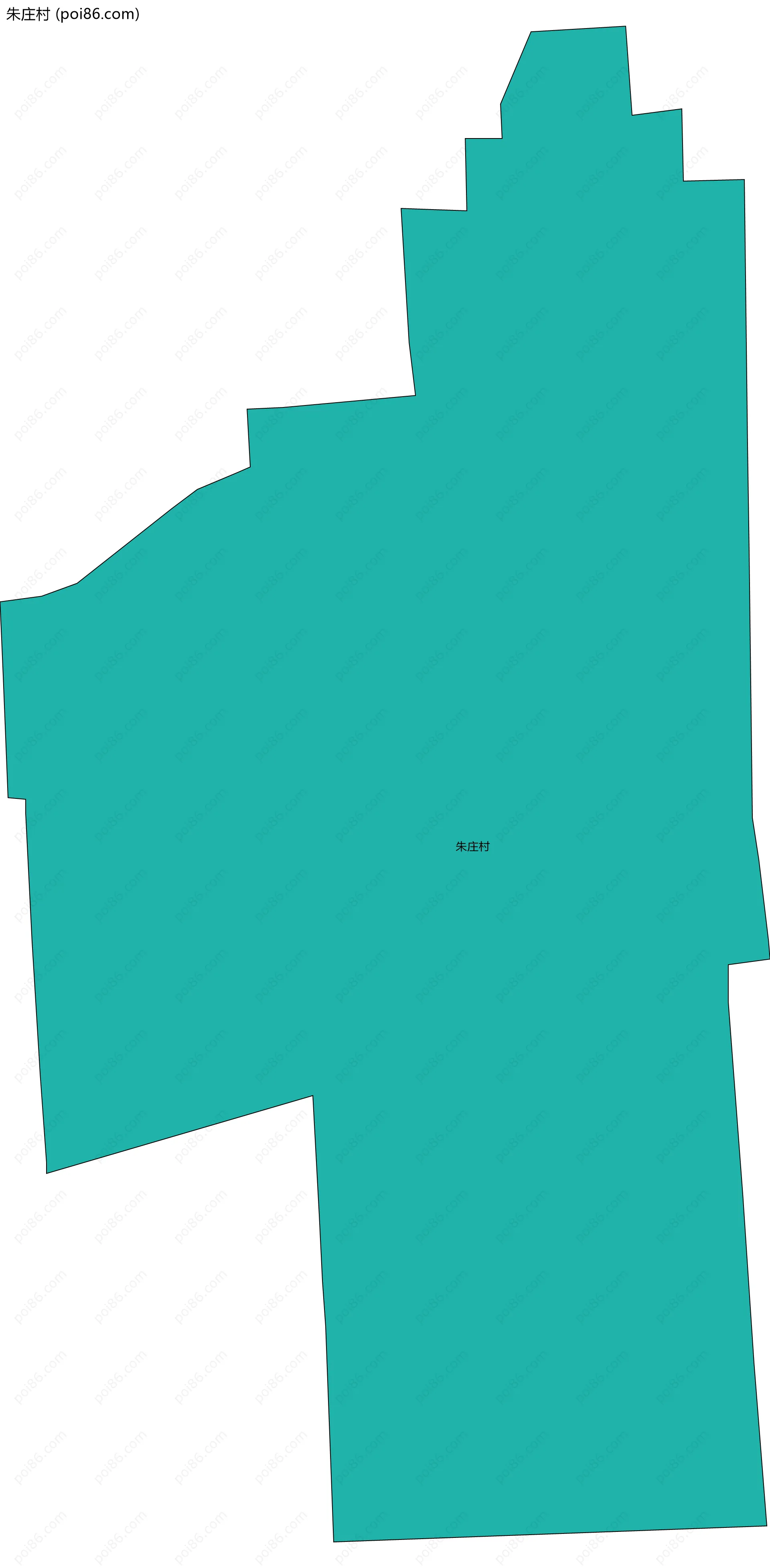 朱庄村边界地图