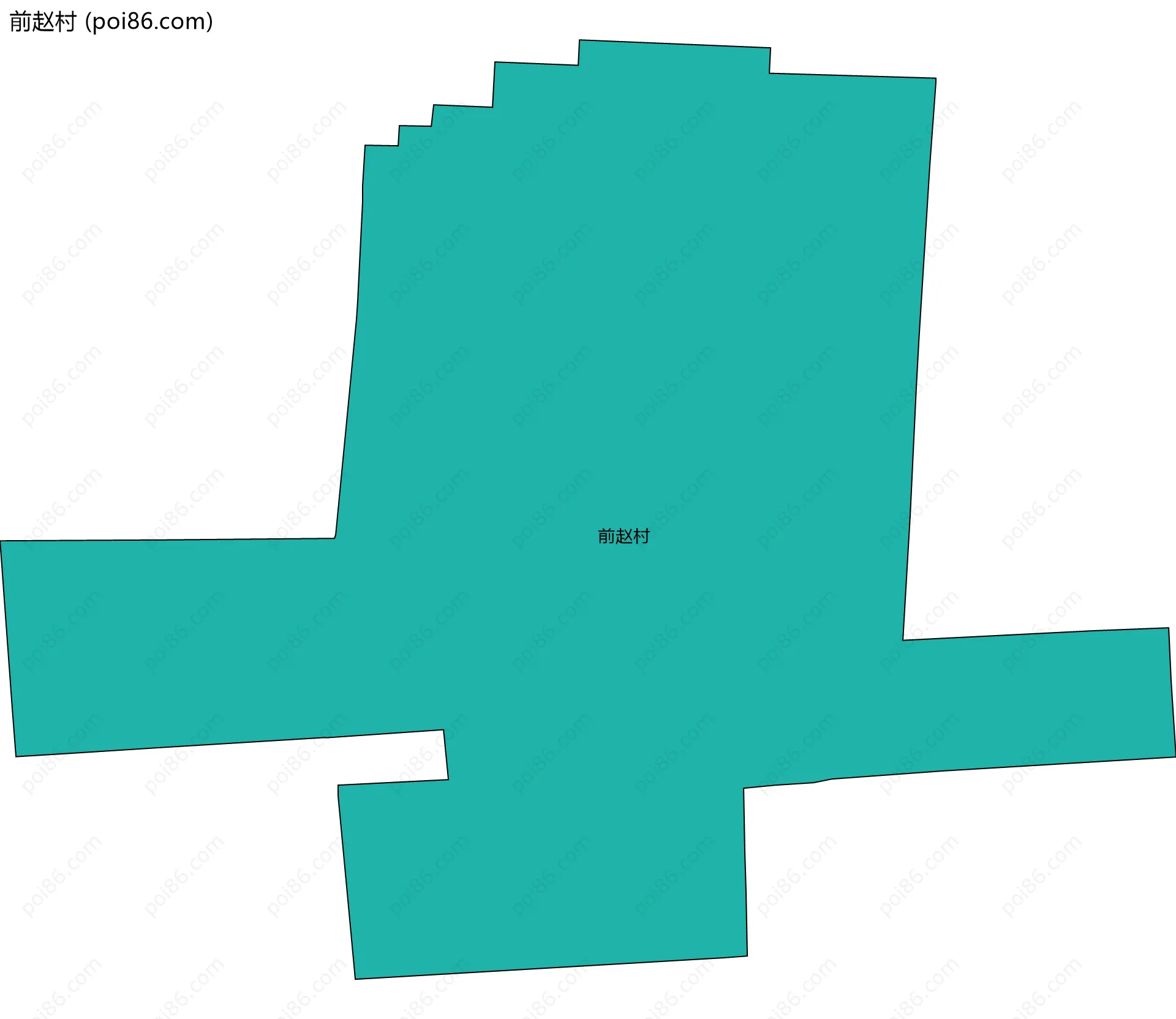 前赵村边界地图