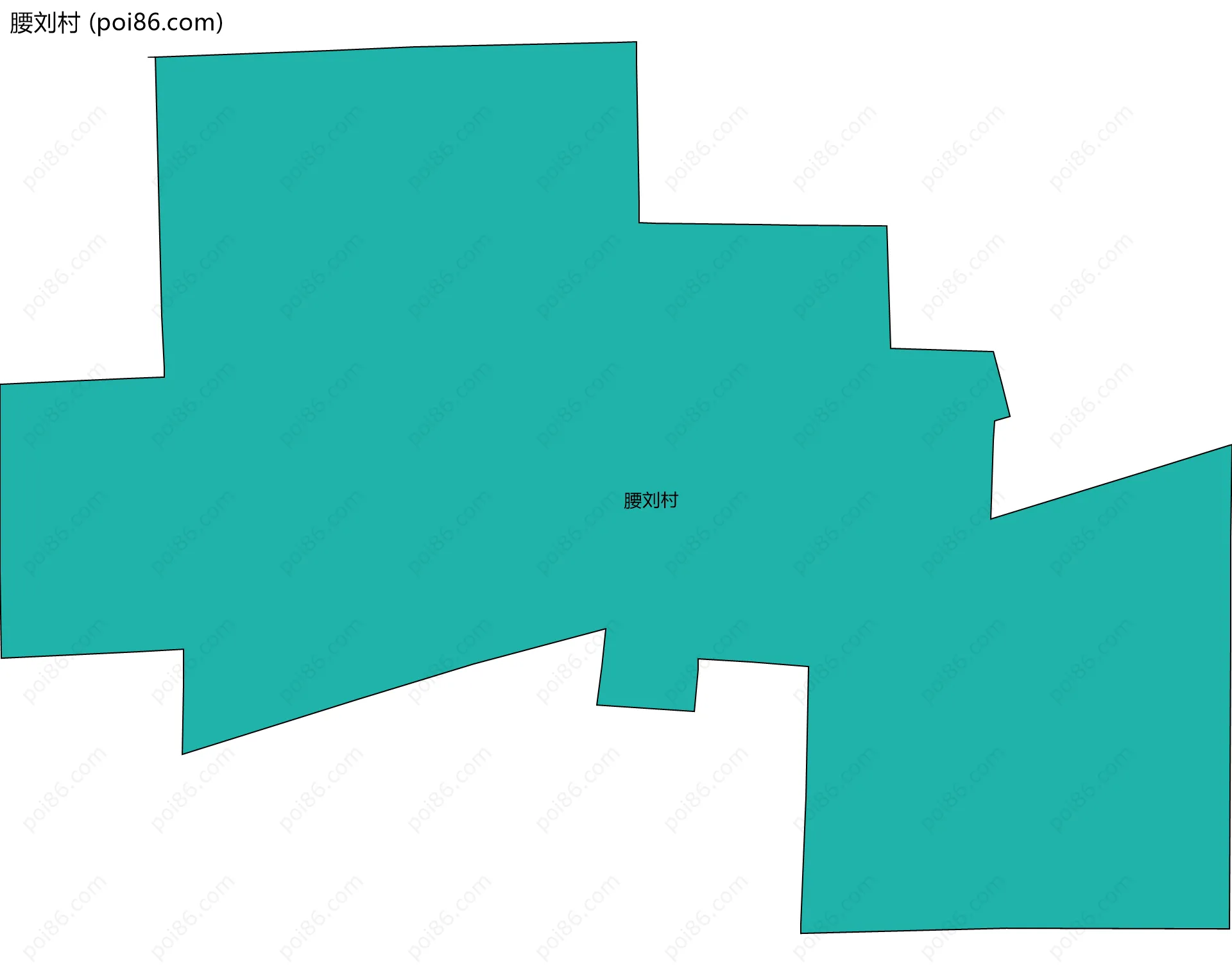 腰刘村边界地图