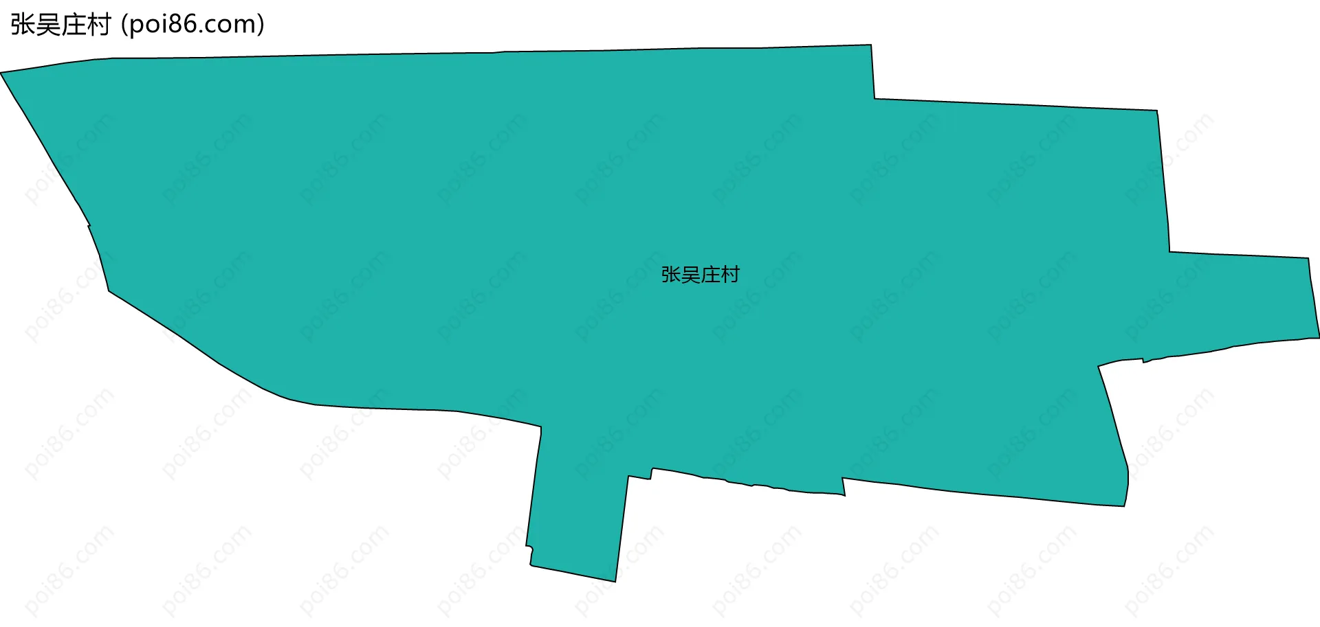 张吴庄村边界地图