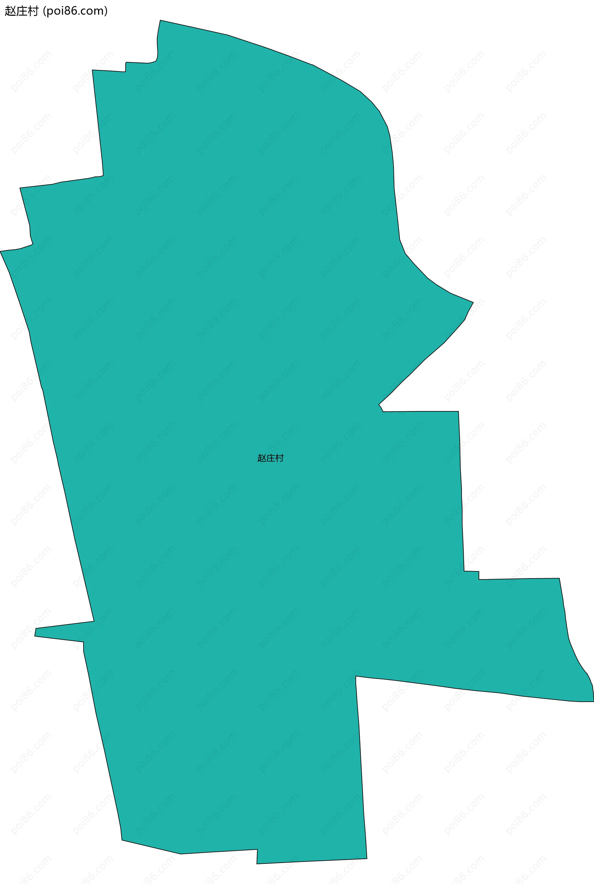 赵庄村边界地图