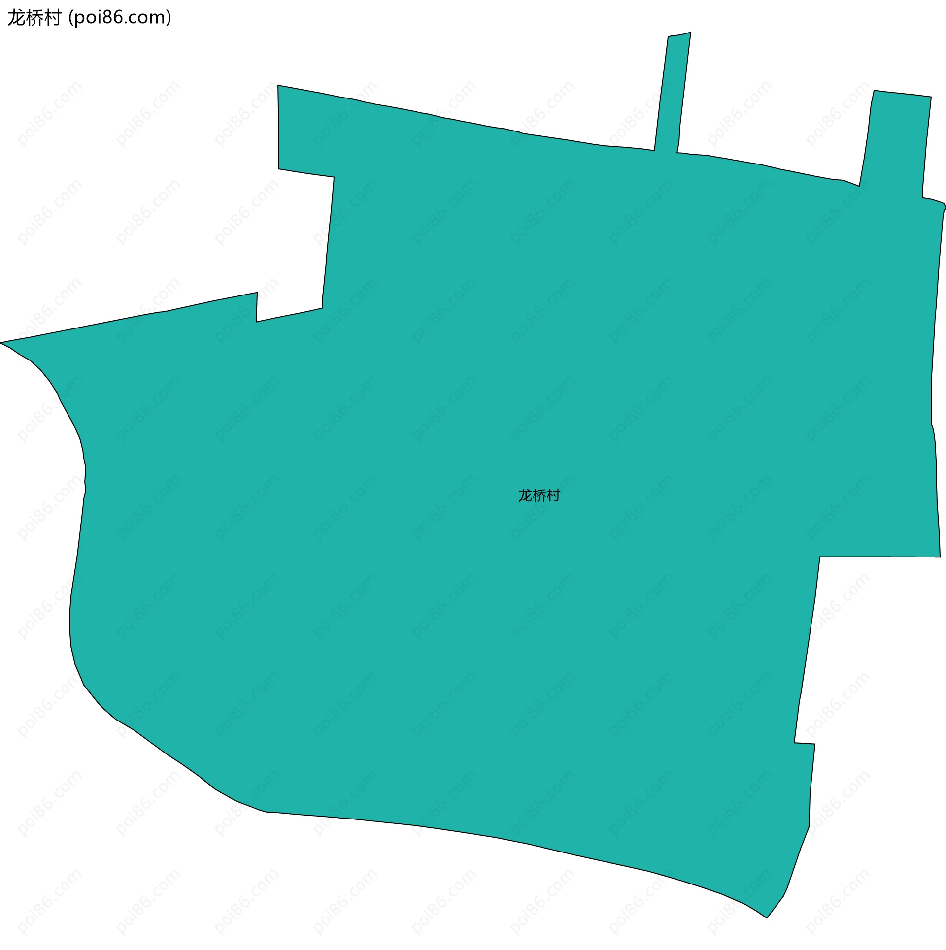 龙桥村边界地图