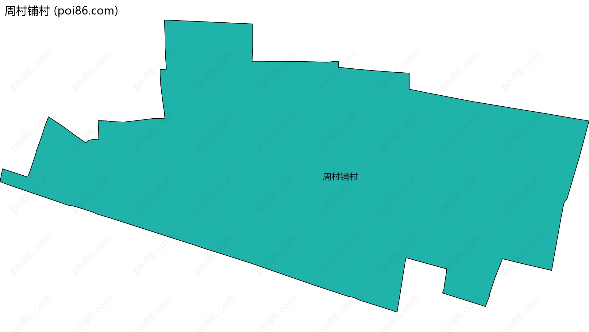 周村铺村边界地图