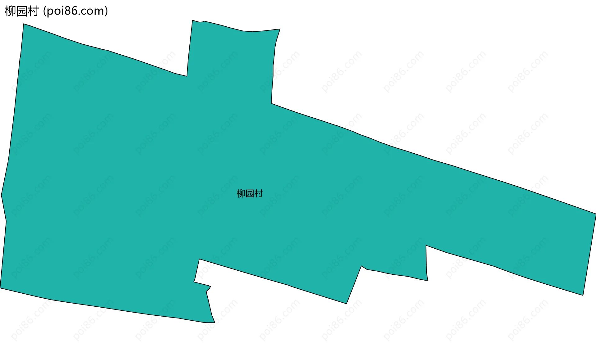 柳园村边界地图