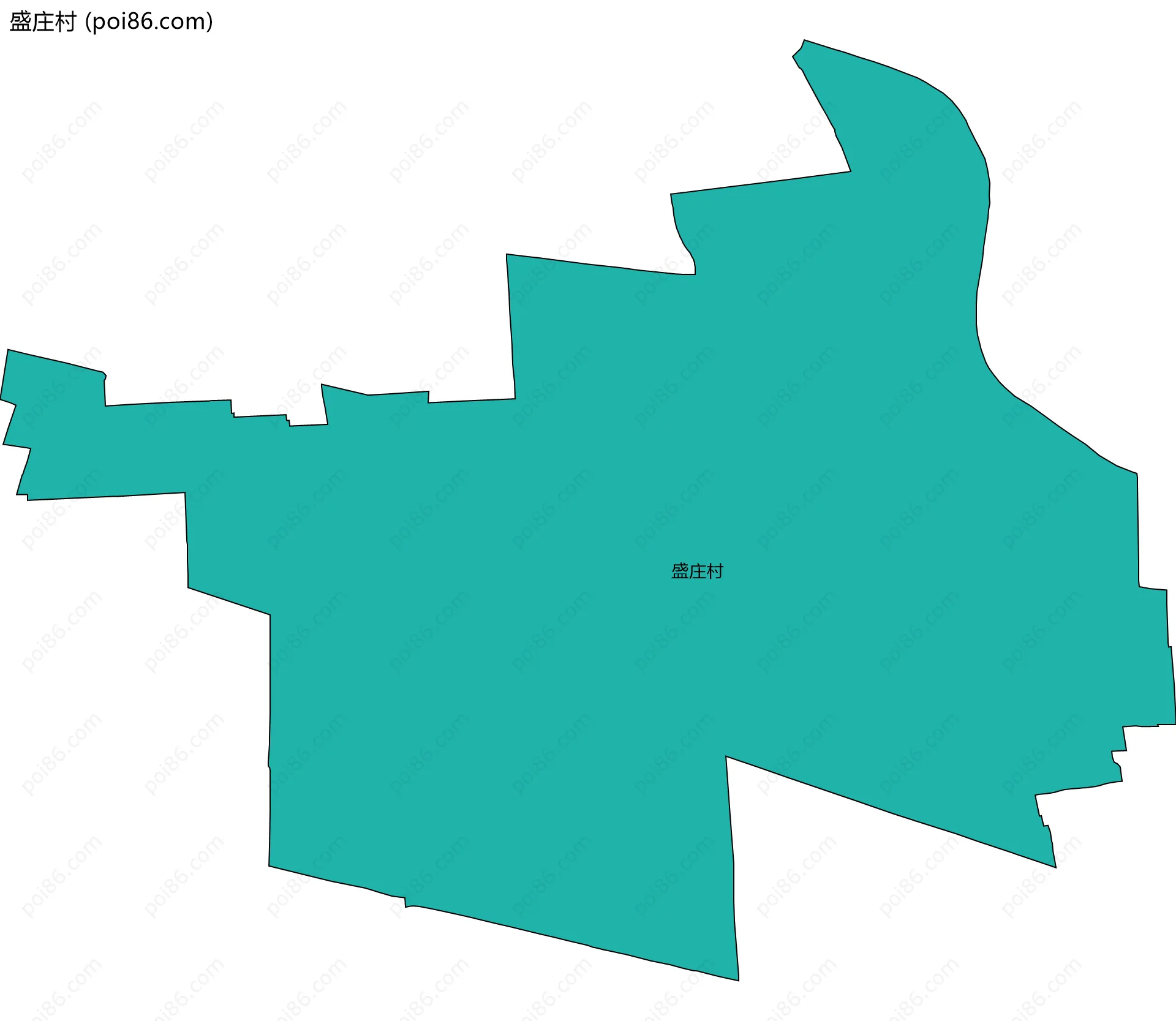 盛庄村边界地图