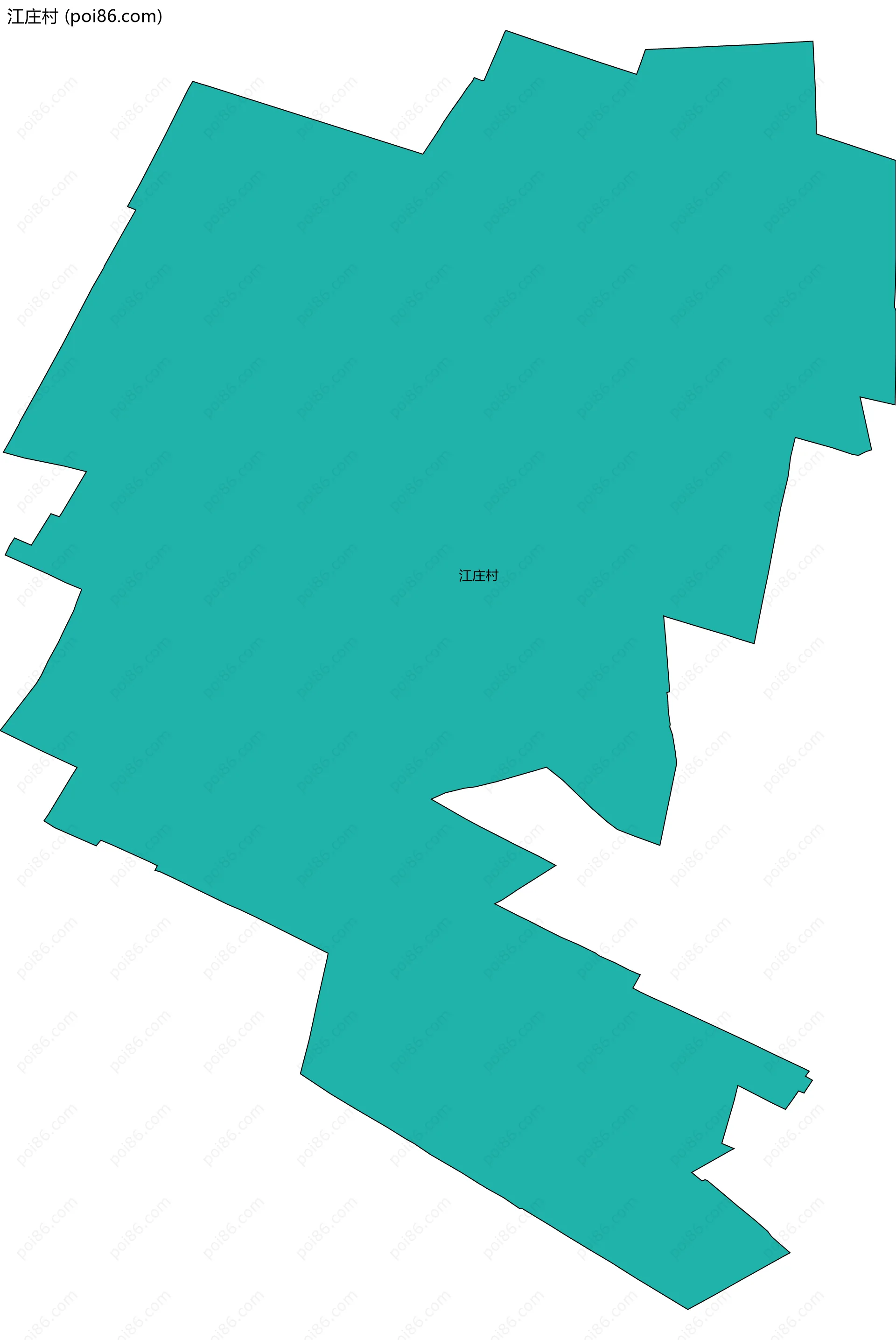 江庄村边界地图