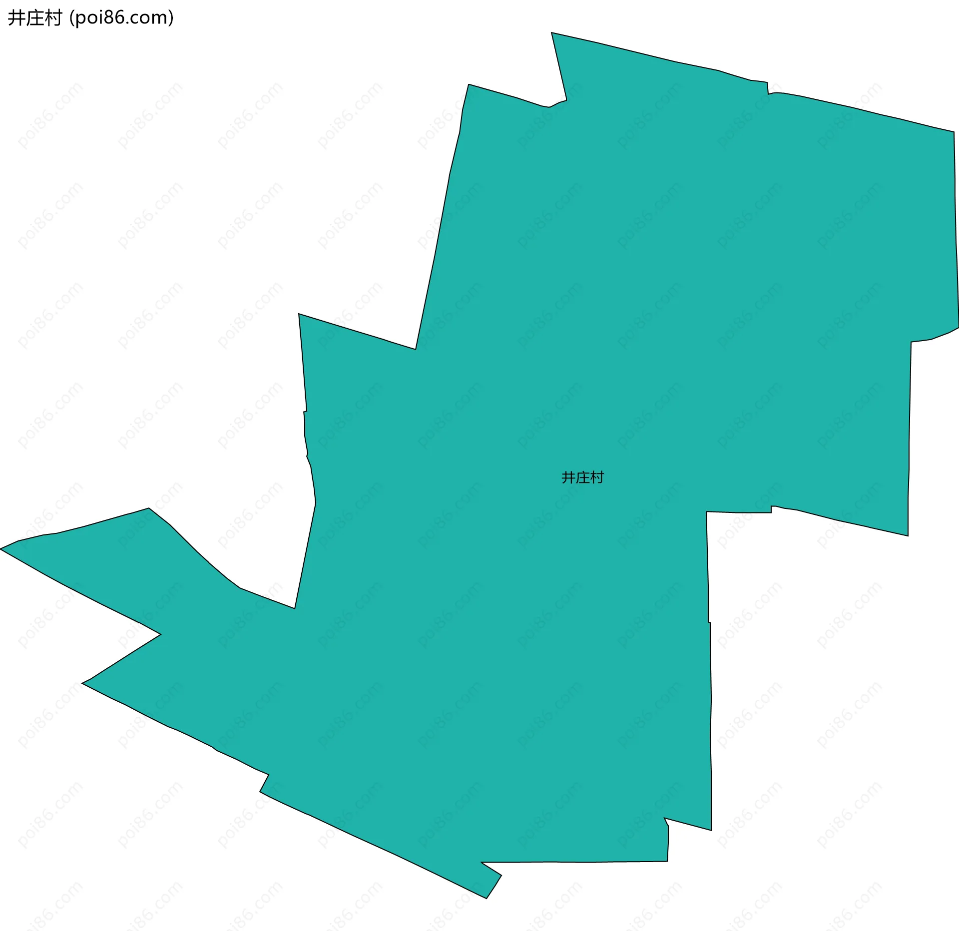 井庄村边界地图