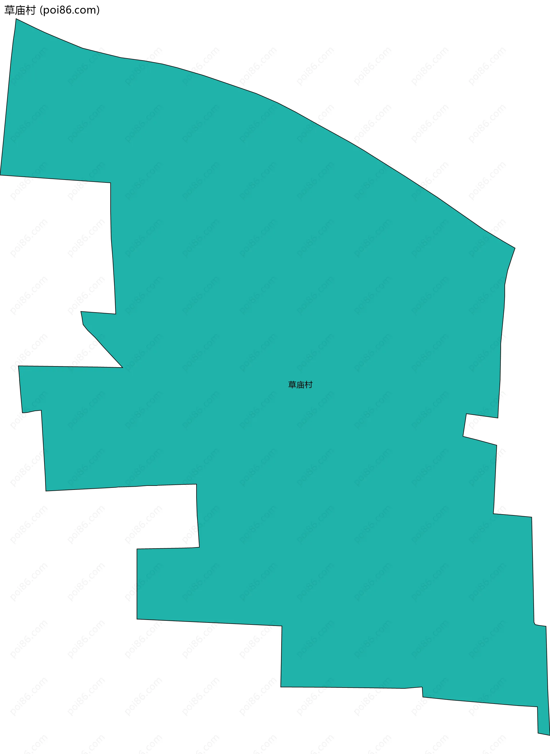 草庙村边界地图