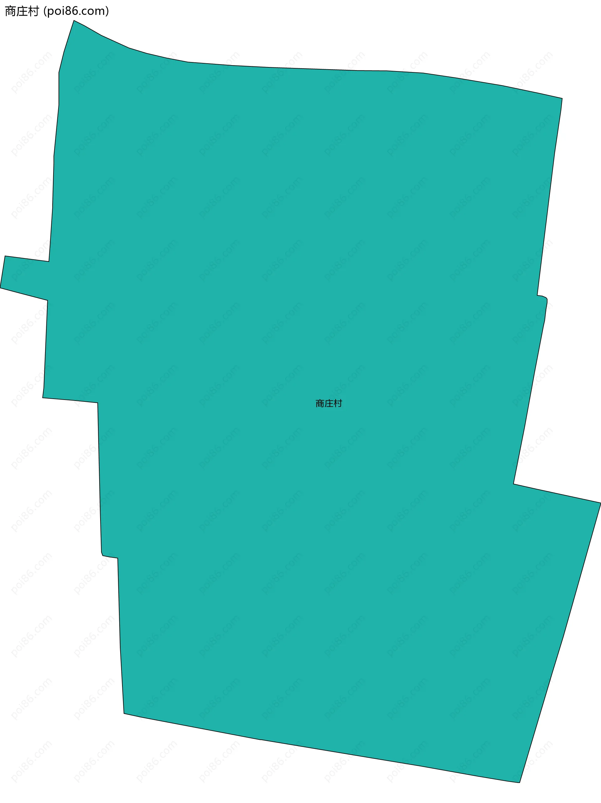 商庄村边界地图