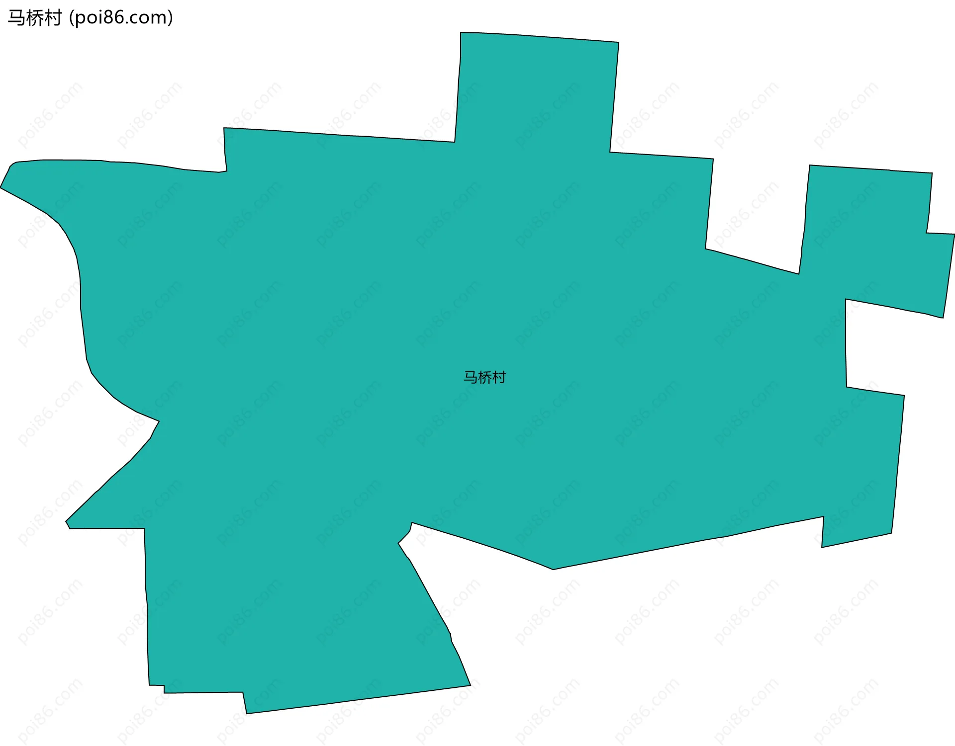 马桥村边界地图