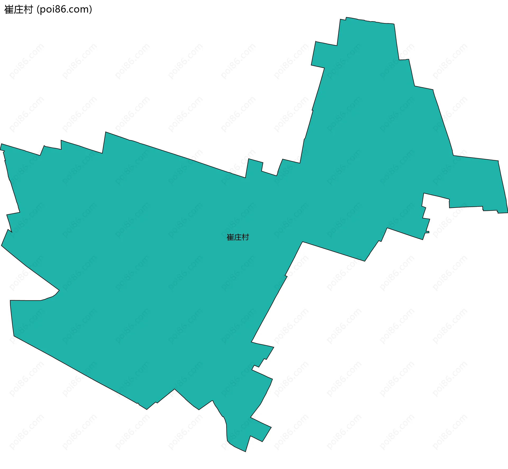 崔庄村边界地图