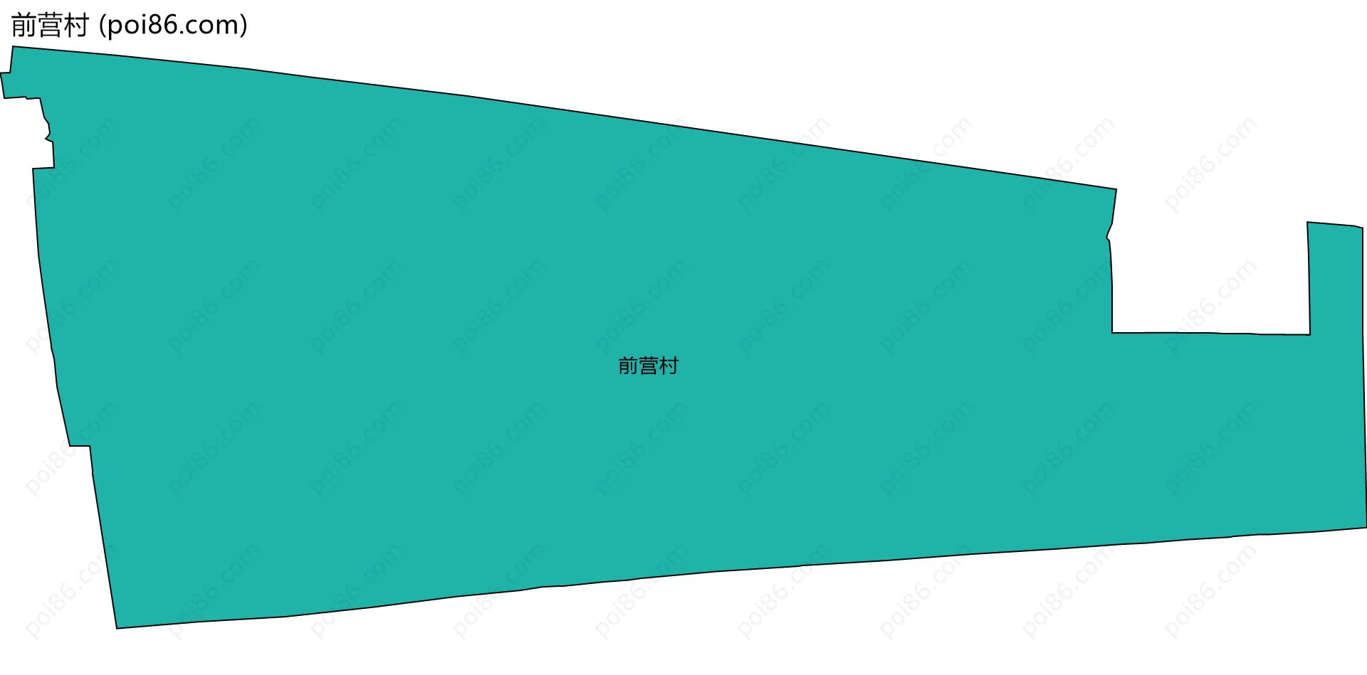 前营村边界地图