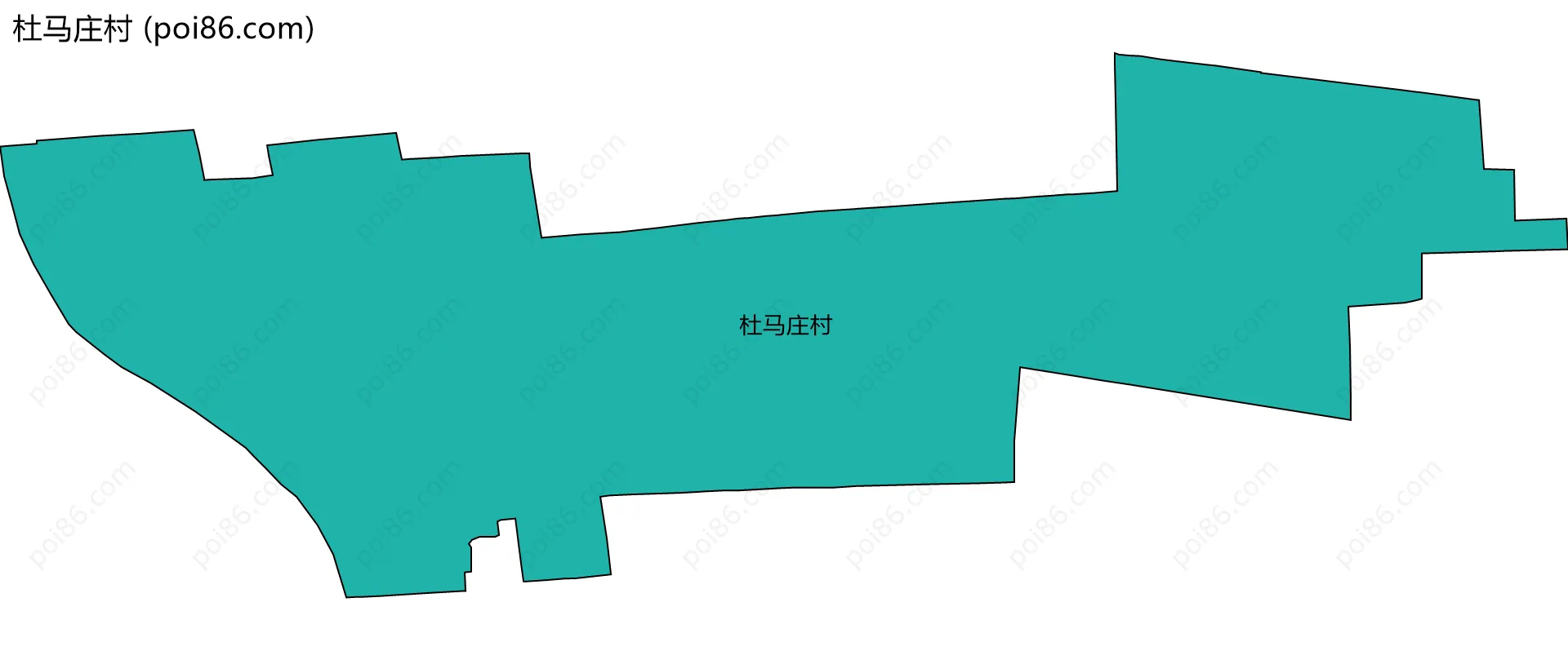 杜马庄村边界地图