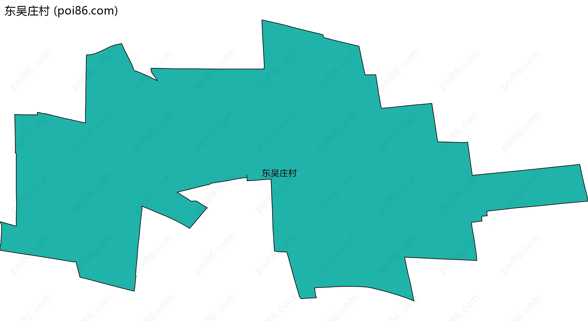 东吴庄村边界地图