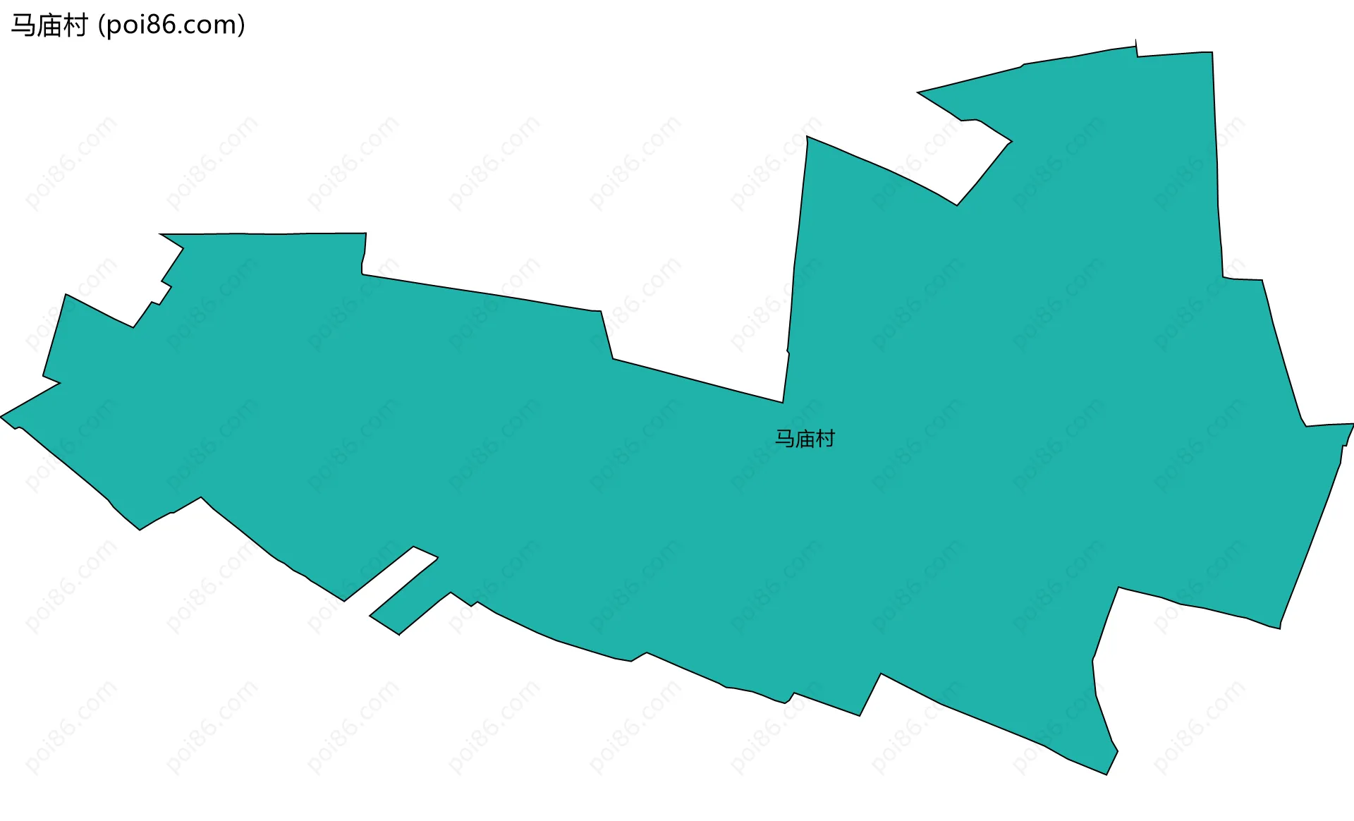马庙村边界地图