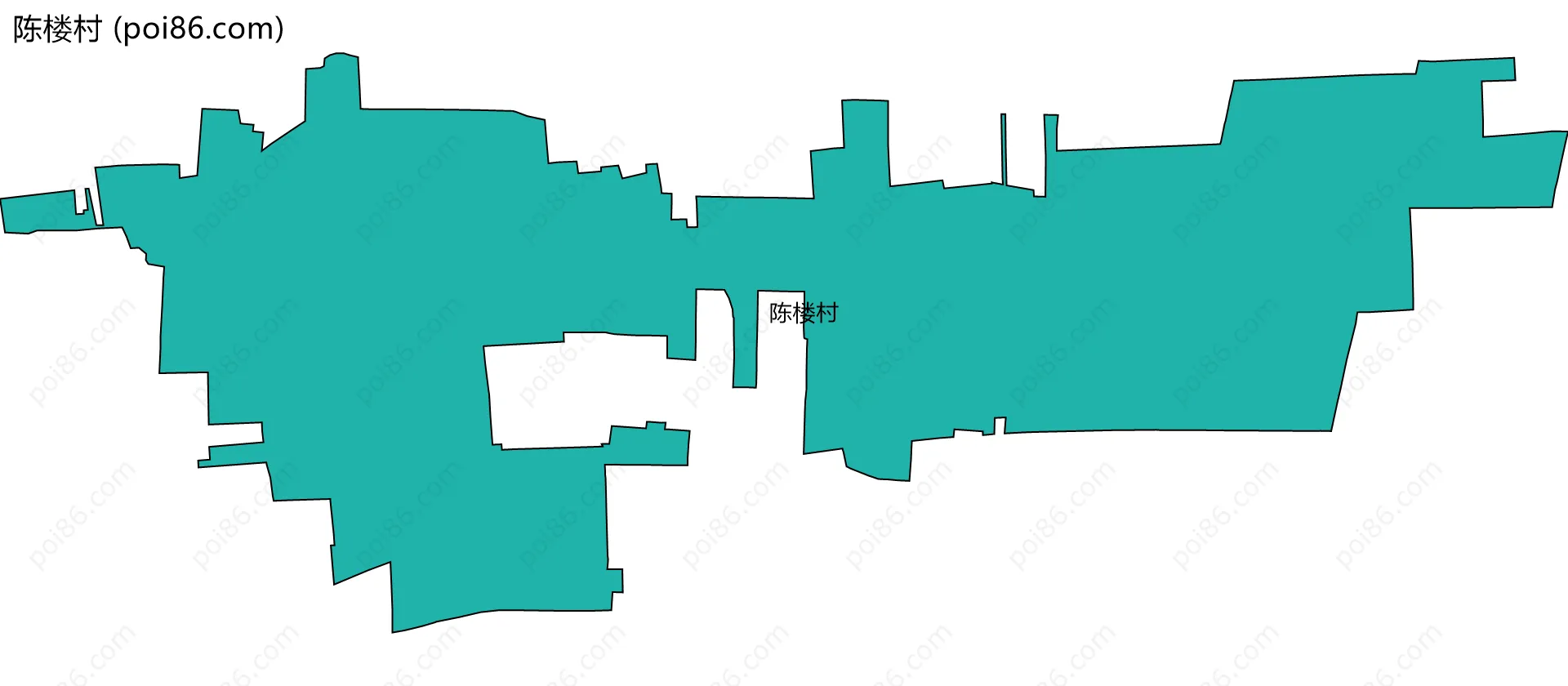 陈楼村边界地图