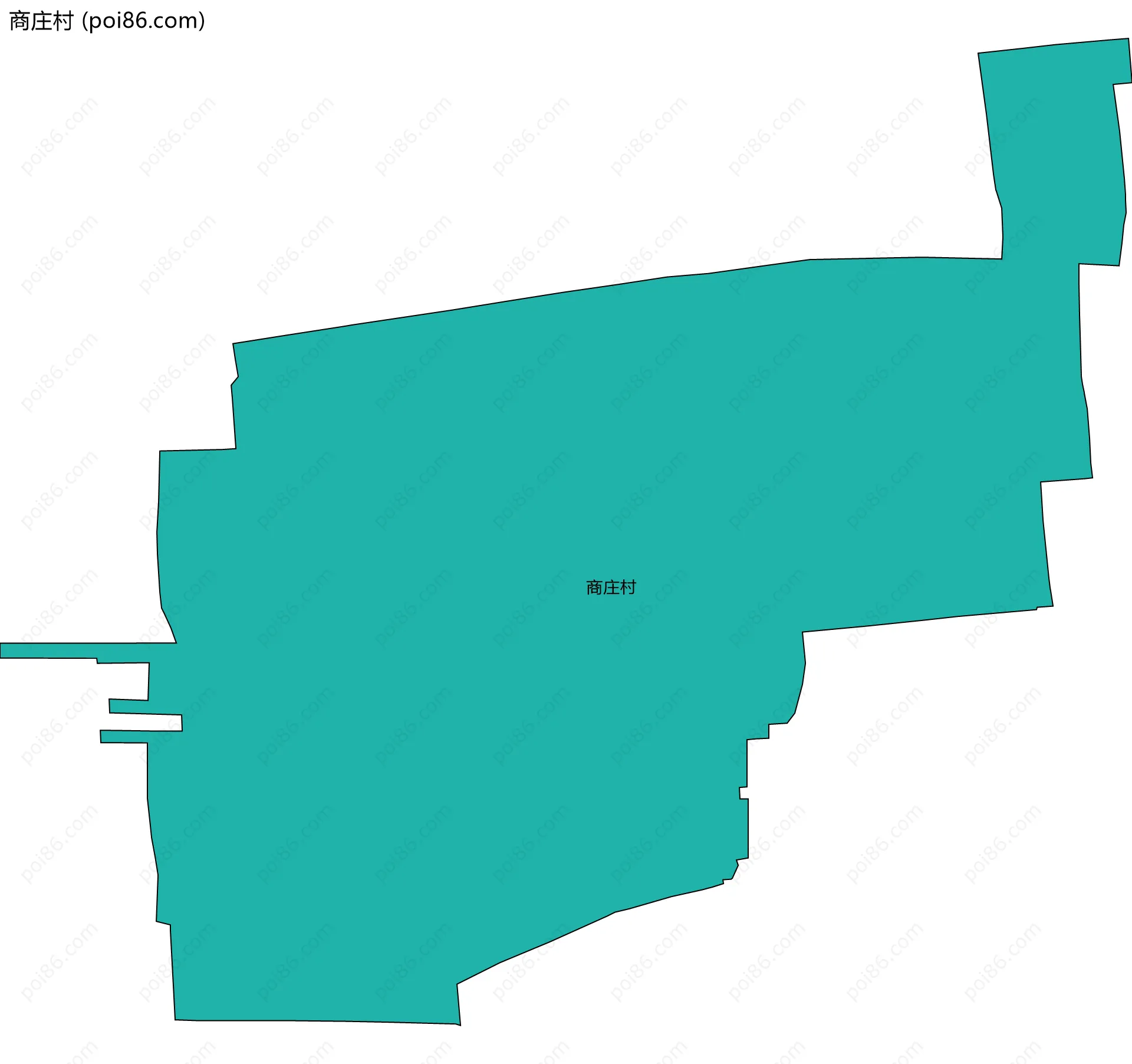 商庄村边界地图