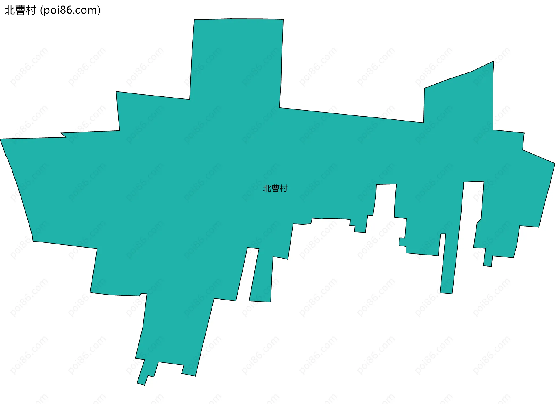 北曹村边界地图