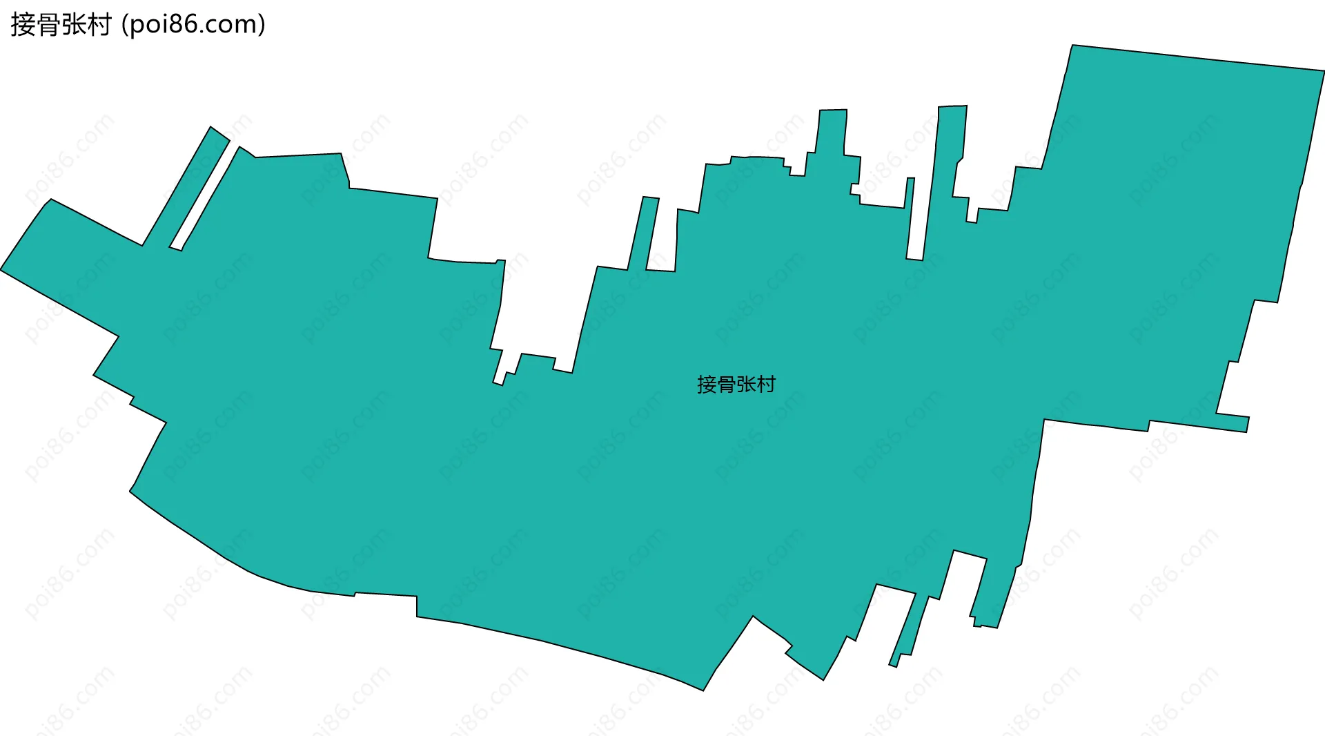 接骨张村边界地图