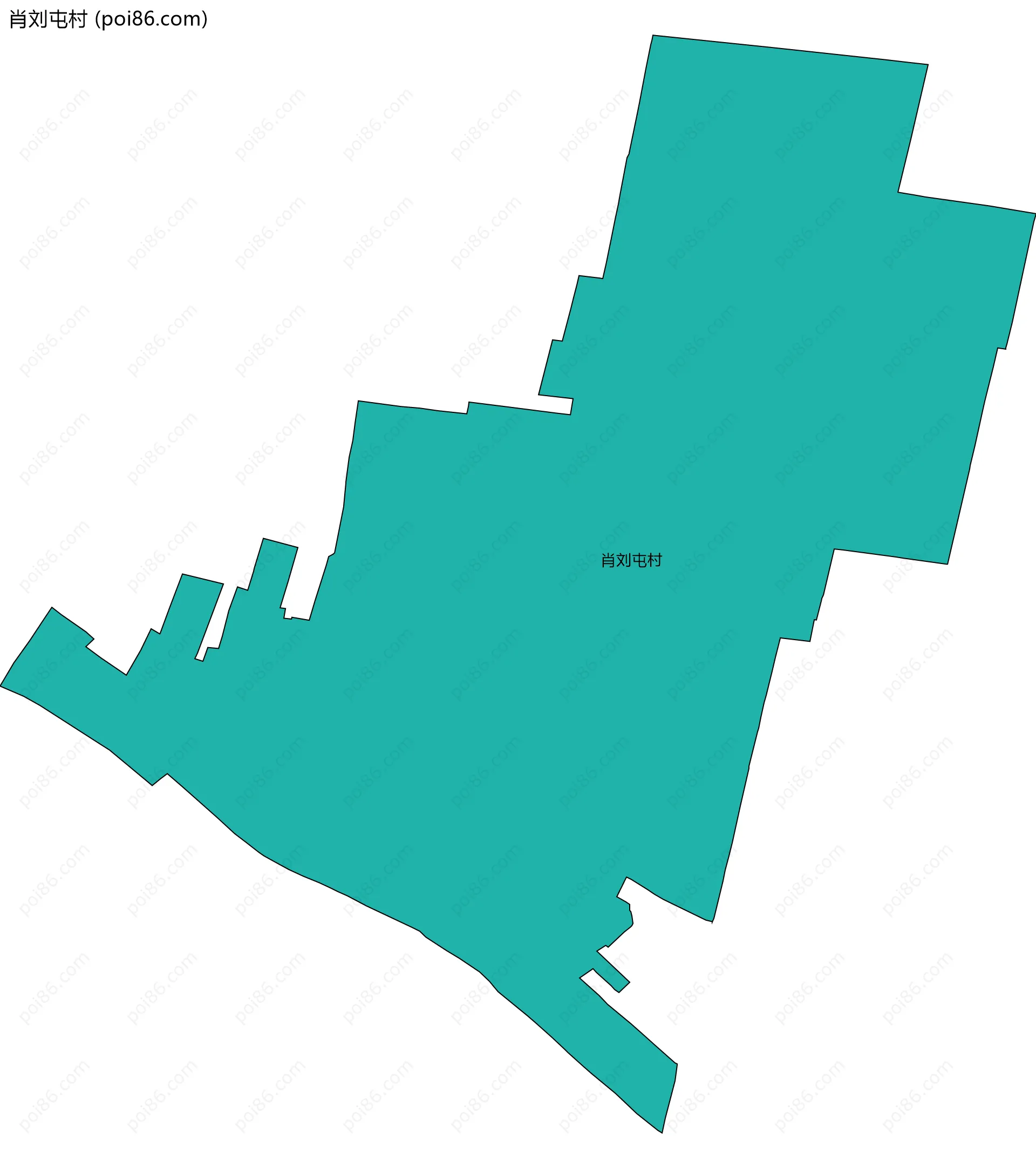 肖刘屯村边界地图