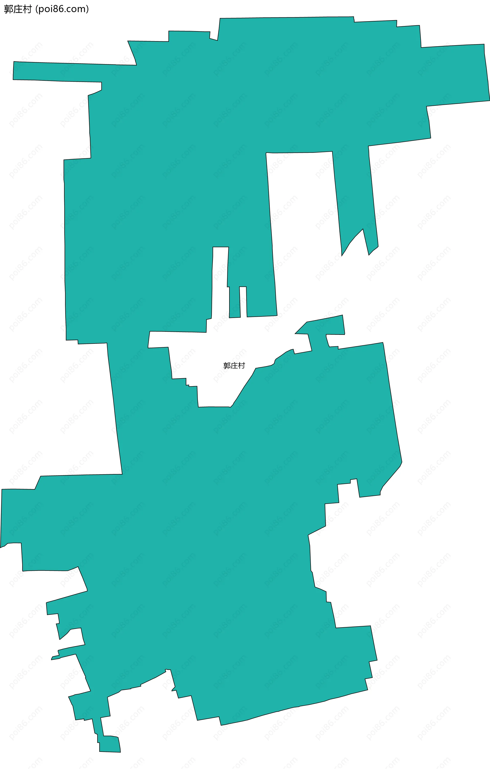 郭庄村边界地图