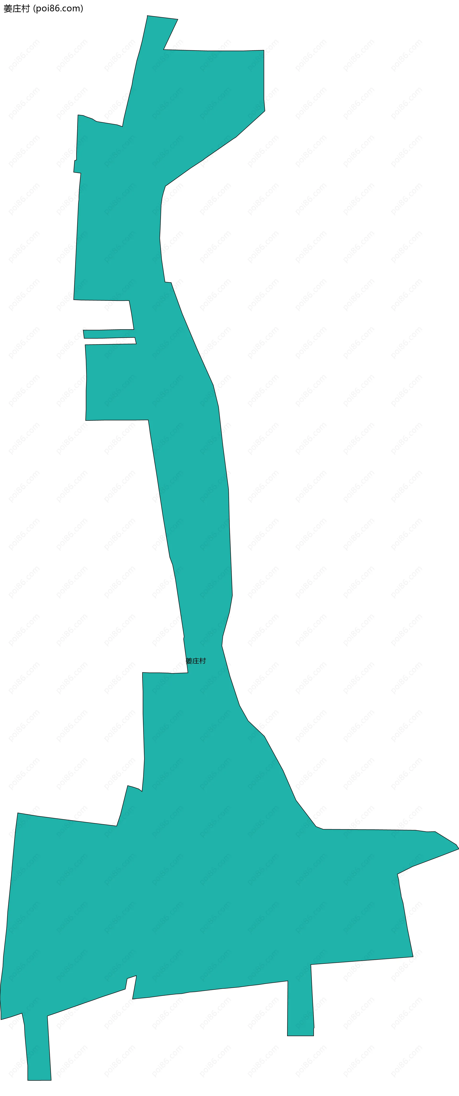 姜庄村边界地图