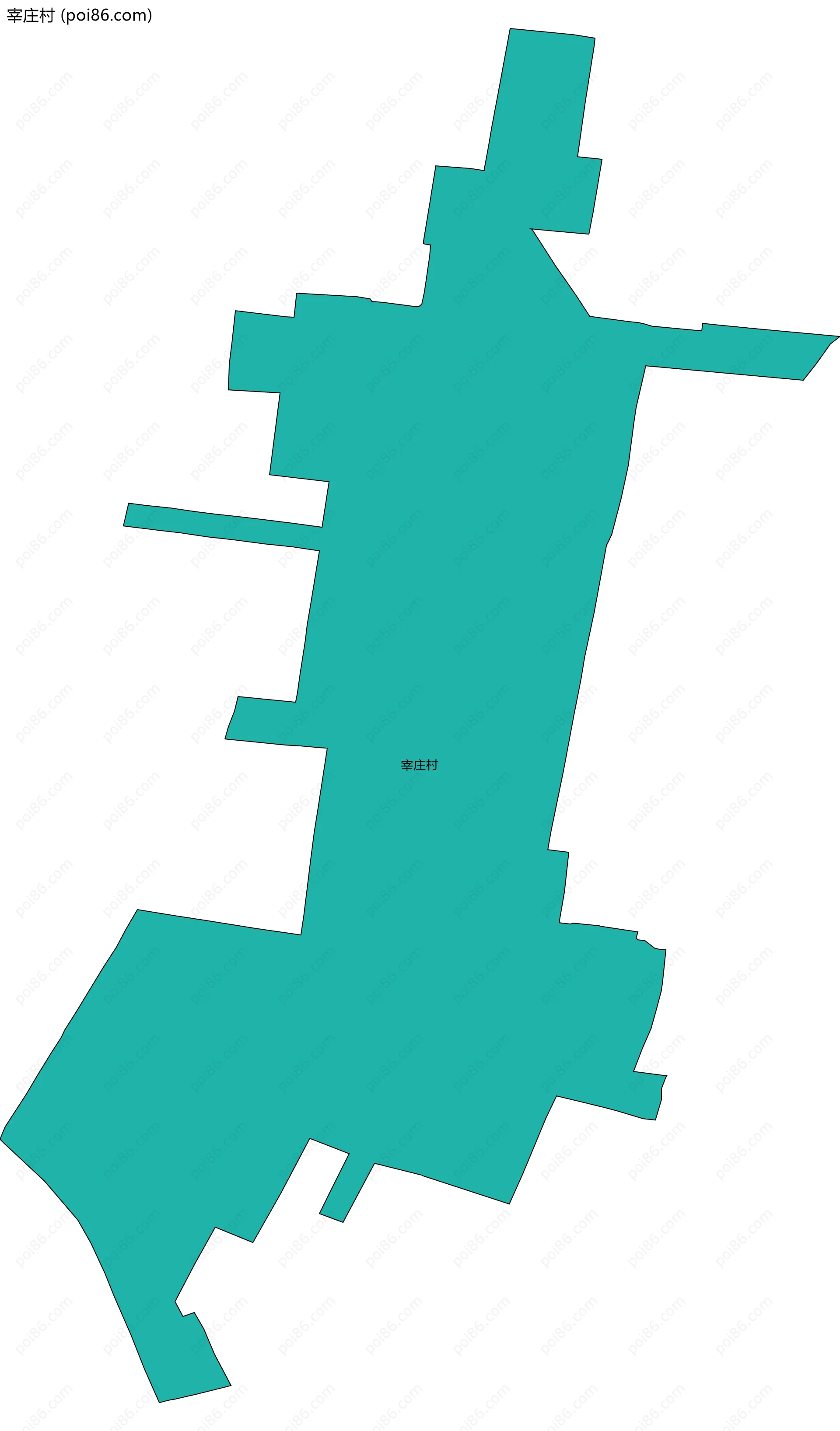 宰庄村边界地图