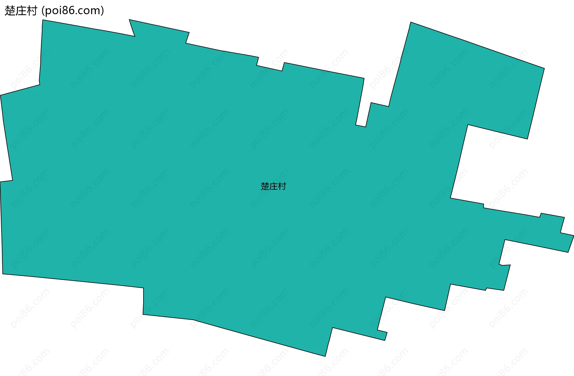 楚庄村边界地图