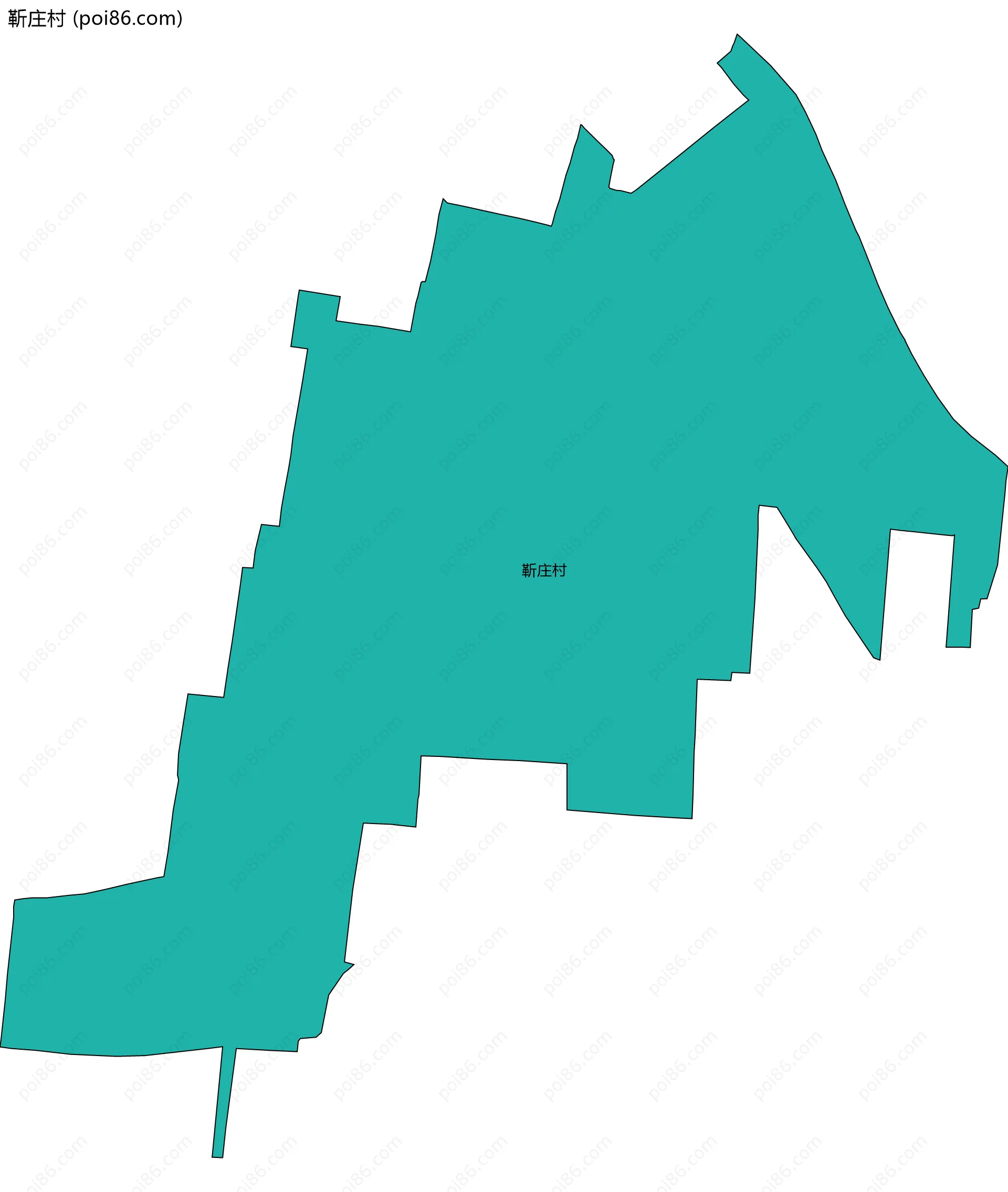 靳庄村边界地图