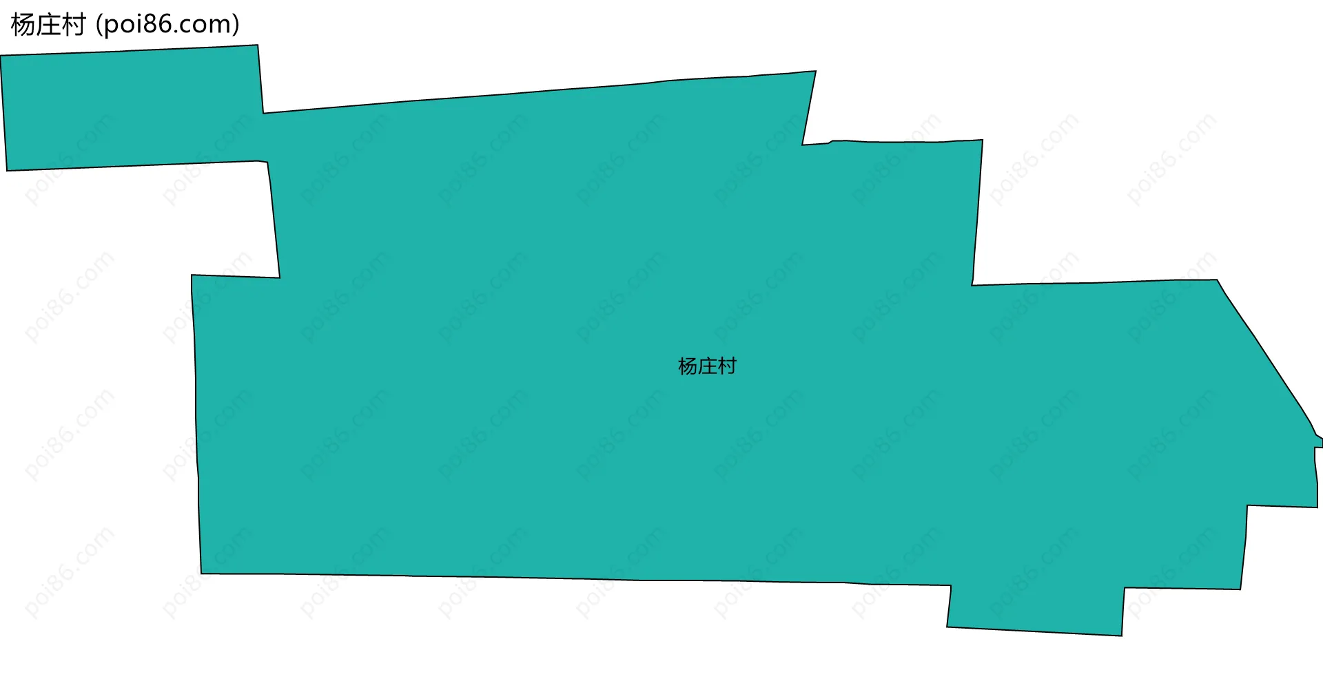 杨庄村边界地图