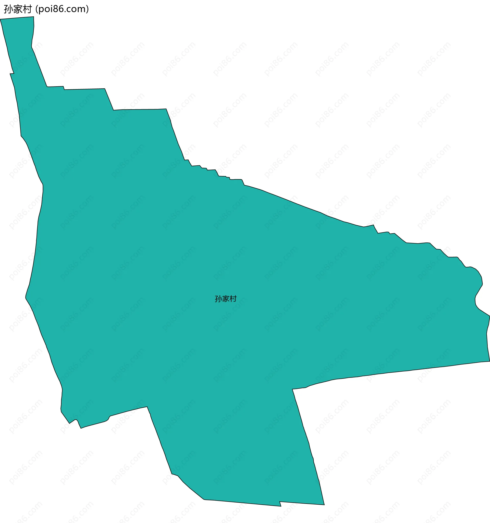 孙家村边界地图