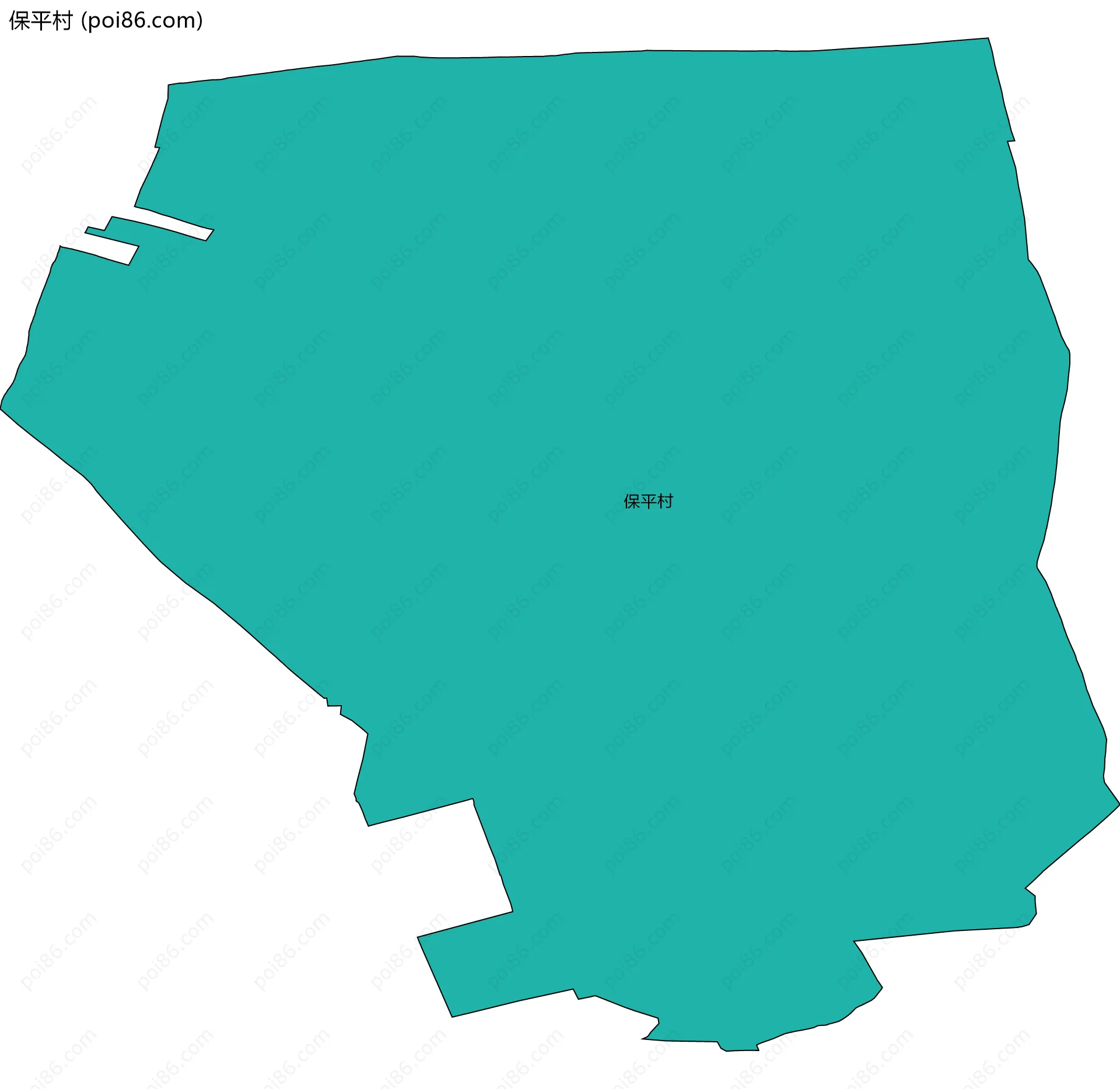 保平村边界地图