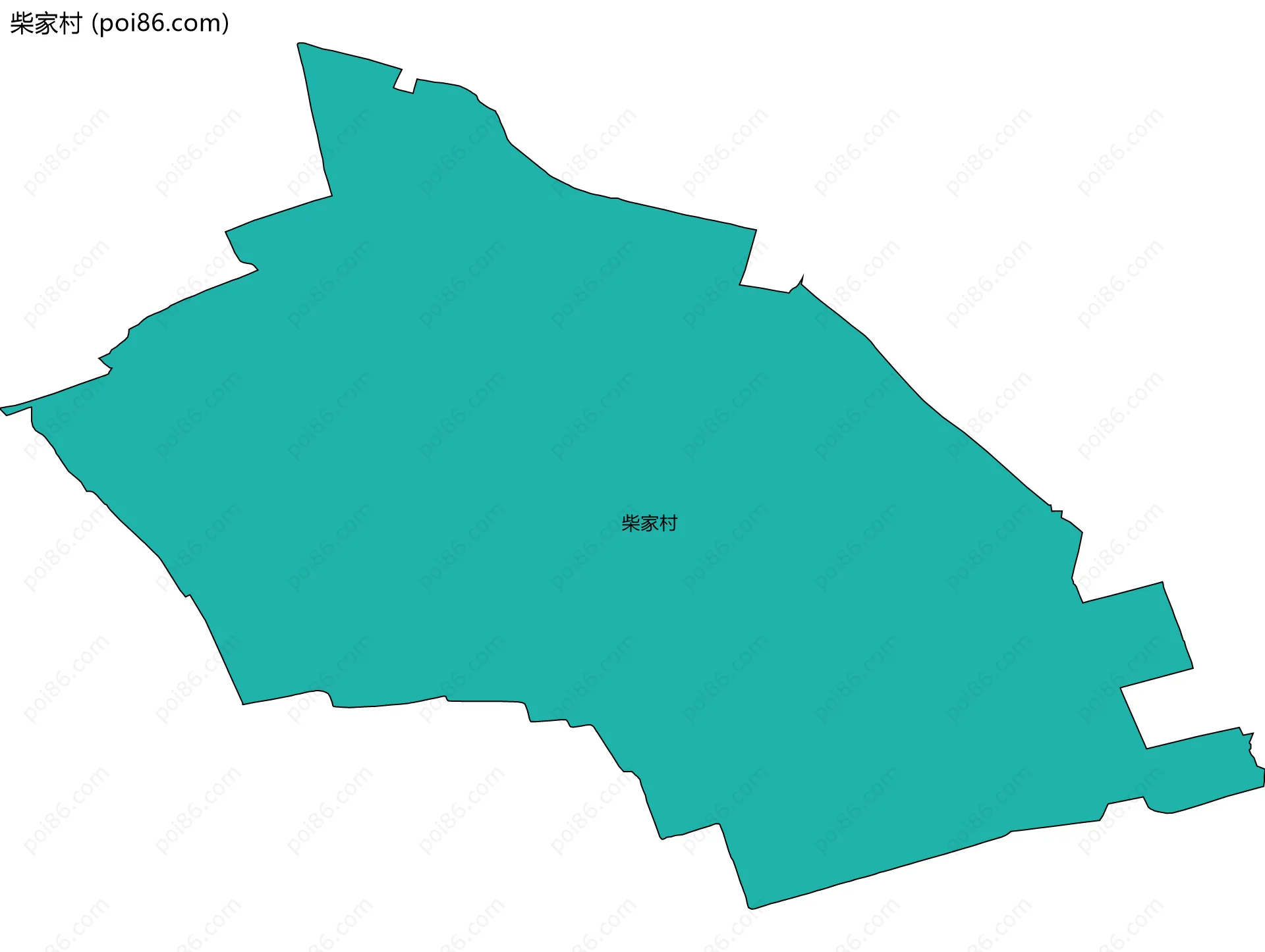 柴家村边界地图