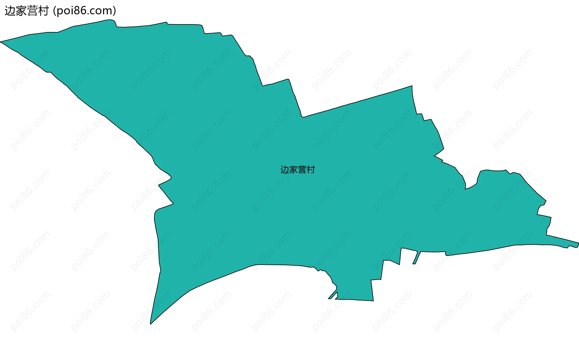 边家营村边界地图