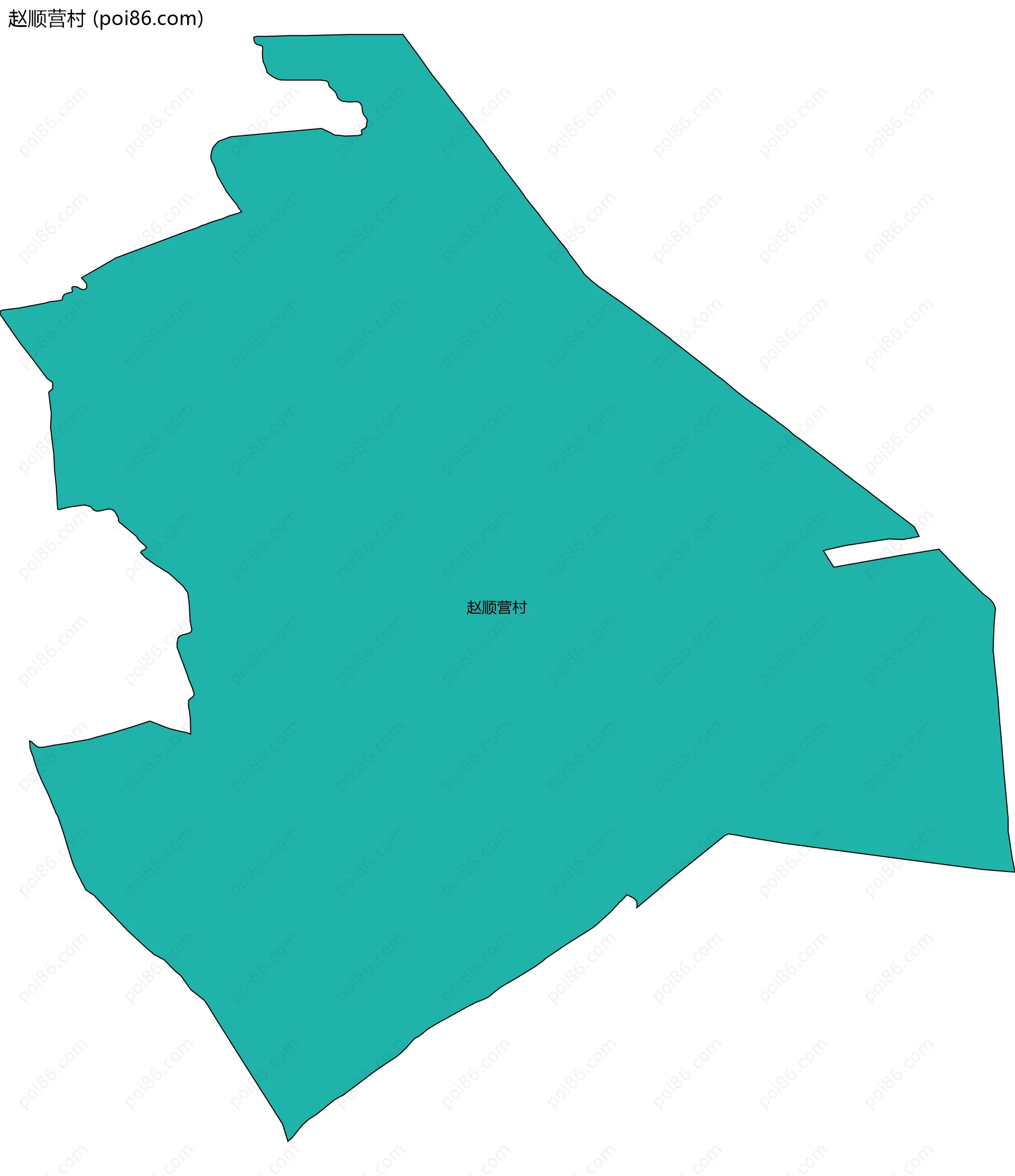 赵顺营村边界地图