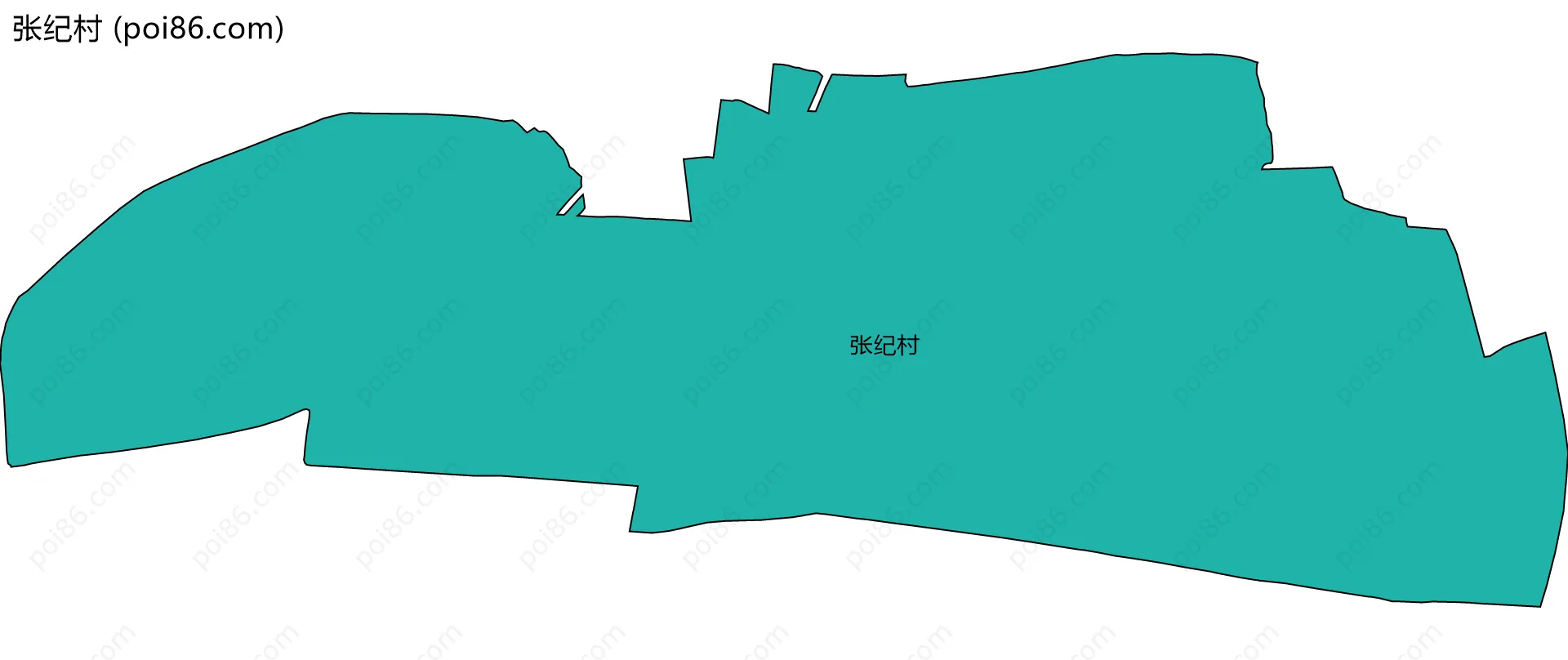 张纪村边界地图