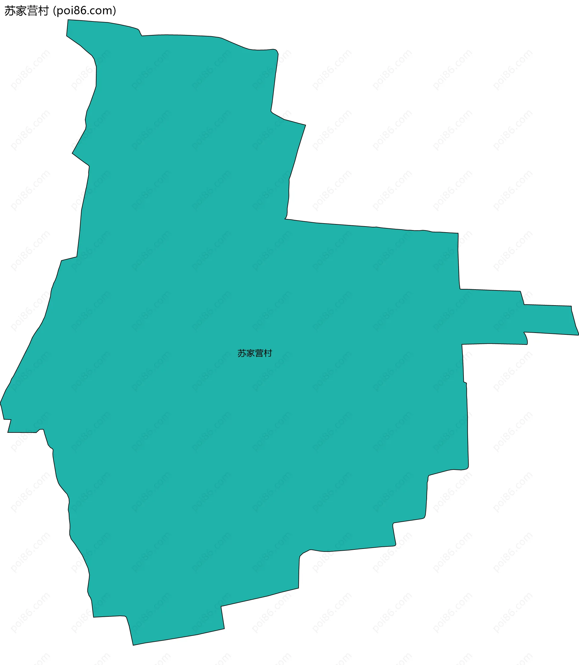 苏家营村边界地图